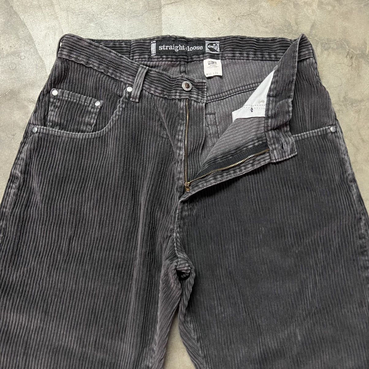 Levi's × Levi's Vintage Clothing × Vintage Vintage 90’s Levi’s Silver-Tab Grey BAGGY Corduroy Pants Size US 33 - 6 Thumbnail