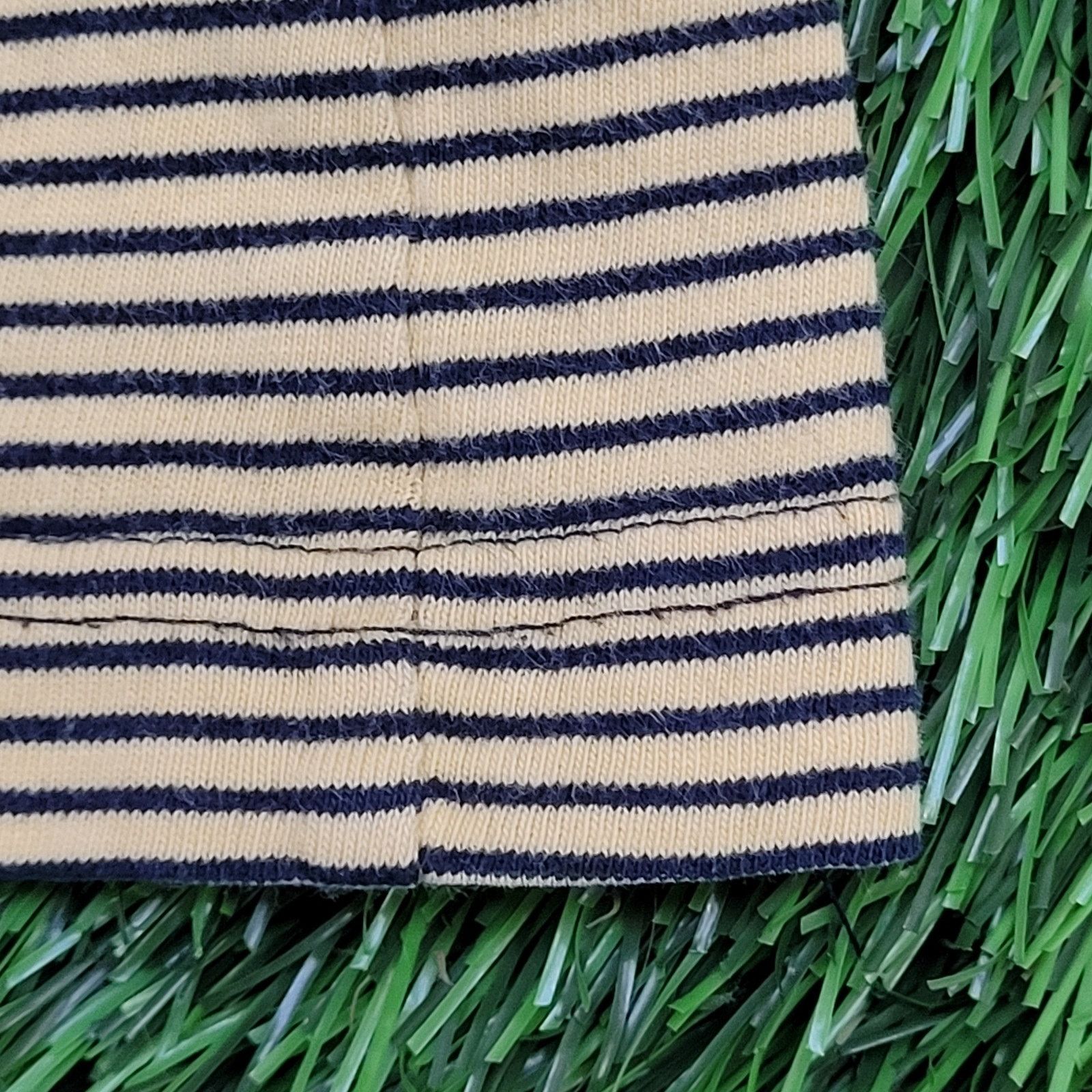 Nautica VTG Y2K Nautica T-Shirt XL Yellow Blue Pin Stripes USA Size US XL / EU 56 / 4 - 13 Thumbnail