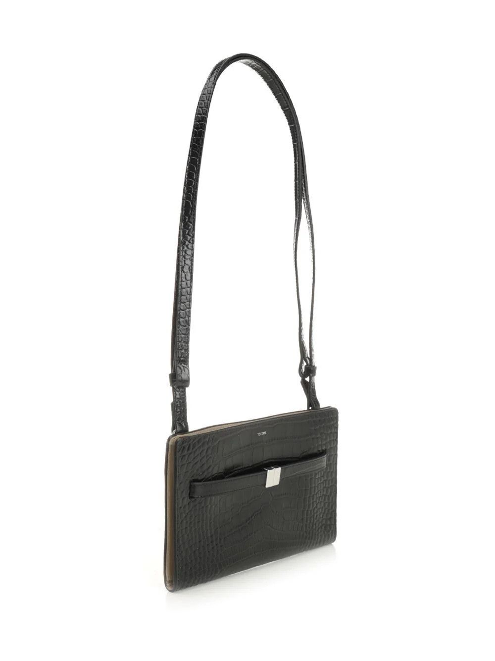 Toteme os11x0826 Size: OS / Embossed Belted Crossbody Bag in Black Size ONE SIZE - 4 Thumbnail
