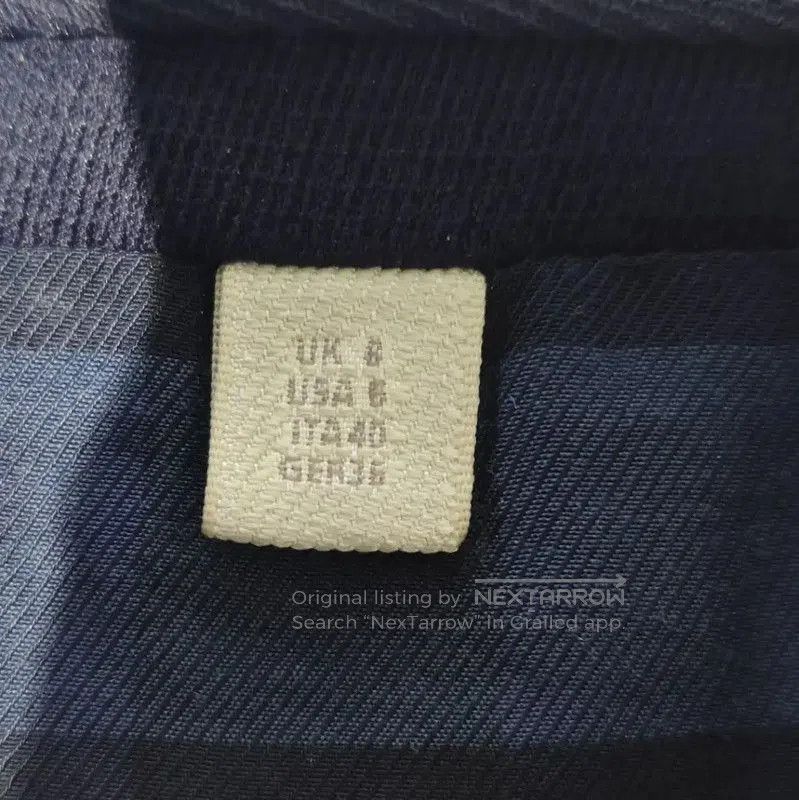 Burberry Burberry Women's L Size Navy Cotton Coat. Size L / US 10 / IT 46 - 4 Thumbnail