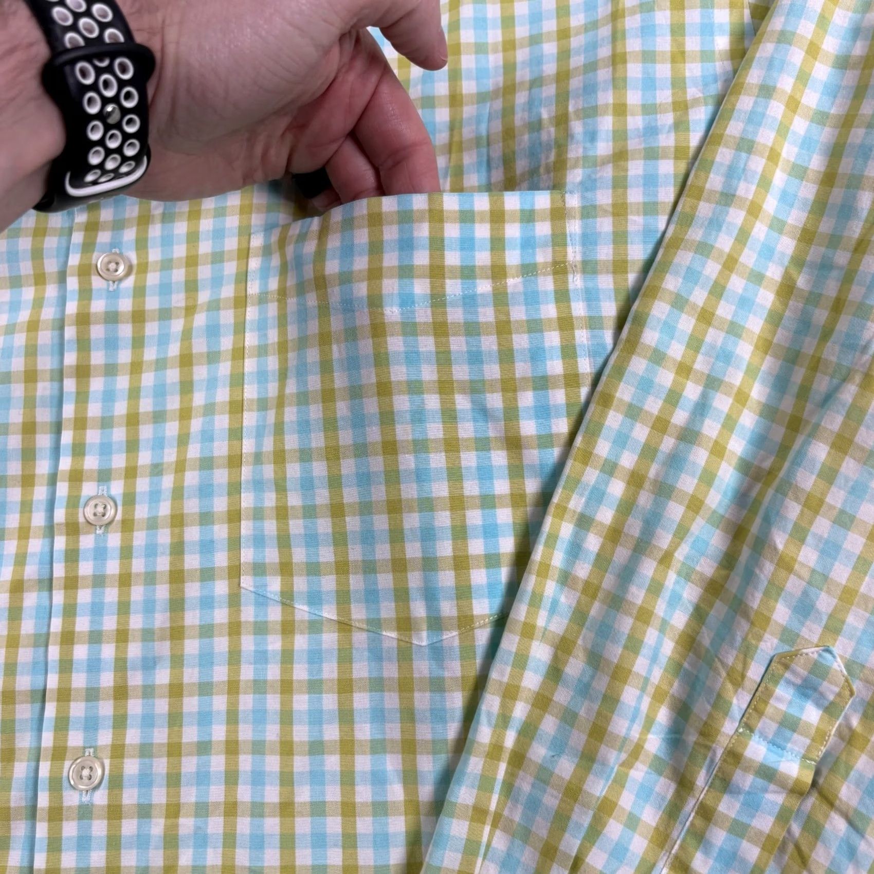 J.Crew VINTAGE J.CREW Oarsman Shirt Mens 16.5 Green Plaid Button Up Long Sleeve 90s Size US XL / EU 56 / 4 - 3 Thumbnail