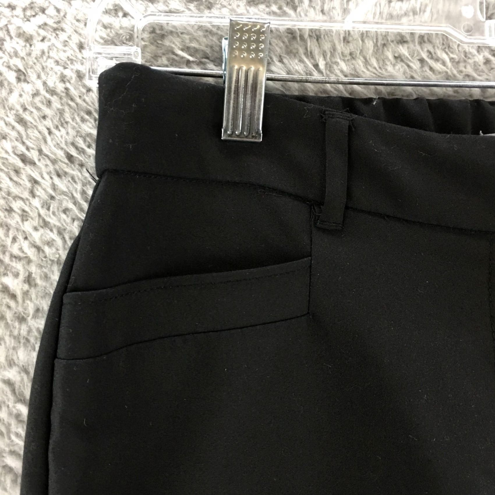 Vintage Dana Buchman Dress Pants Womens 6 Black Mid Rise Zip Fly Belted Straight Trousers Pants Size 28" / US 6 / IT 42 - 3 Thumbnail
