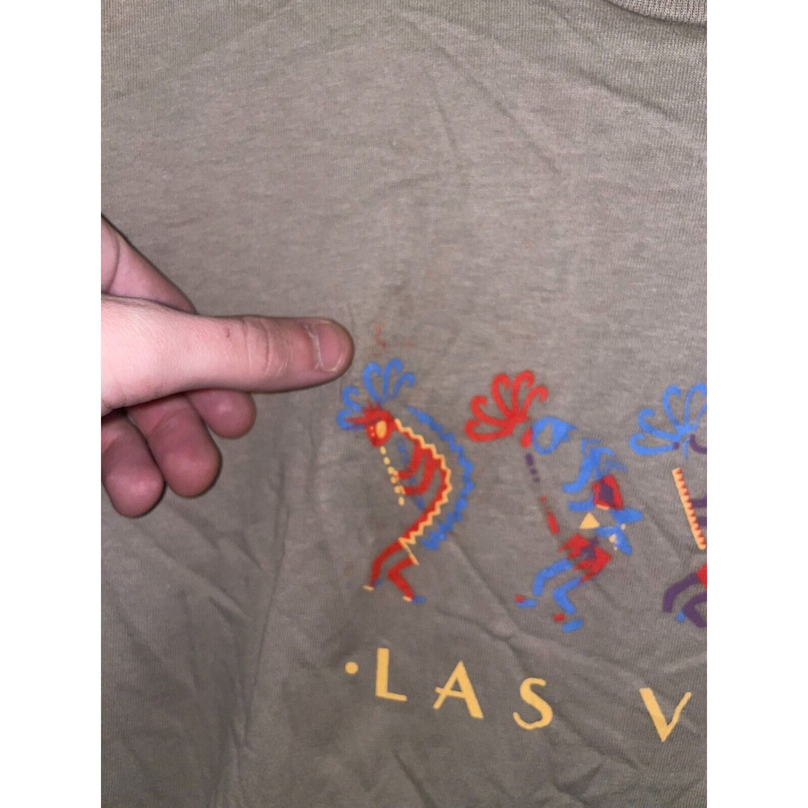 Jerzees Vintage Kokopelli Shirt Las Vegas Aboriginal Dancer Tee 90s Size US L / EU 52-54 / 3 - 6 Thumbnail