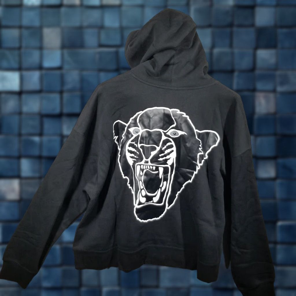 Jordan Brand VINTAGE Jordan Hoodie Shirt Unisex Adults Large Black Fleece Panther Logo 90s Basketball Christmas Gift Mens Womens Size L / US 10 / IT 46 - 1 Thumbnail