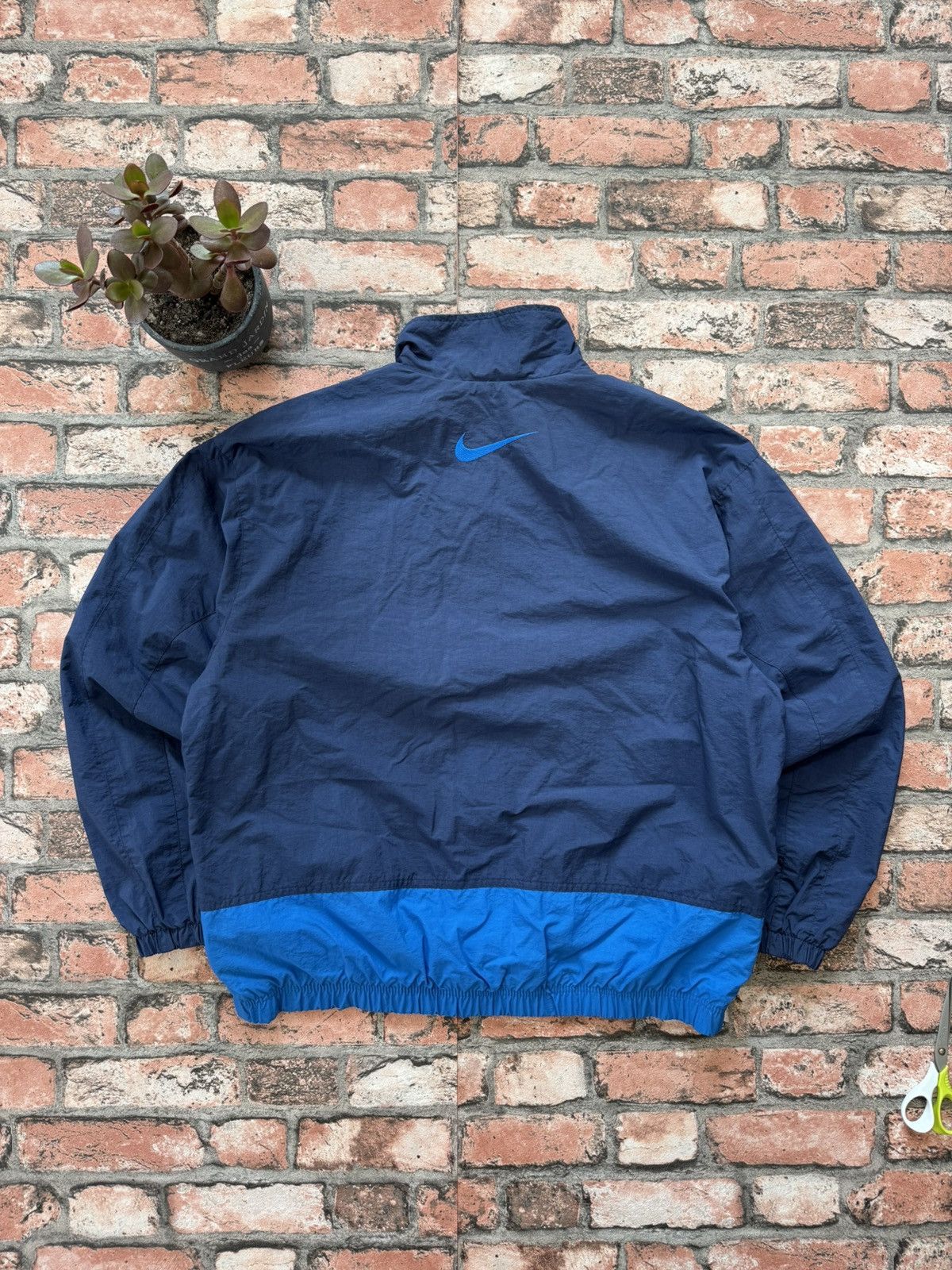 Nike × Vintage 90’s NIKE RARE MULTI BIG Y2K RETRO LOGO SWOOSH NYLON JACKET Size US M / EU 48-50 / 2 - 5 Thumbnail