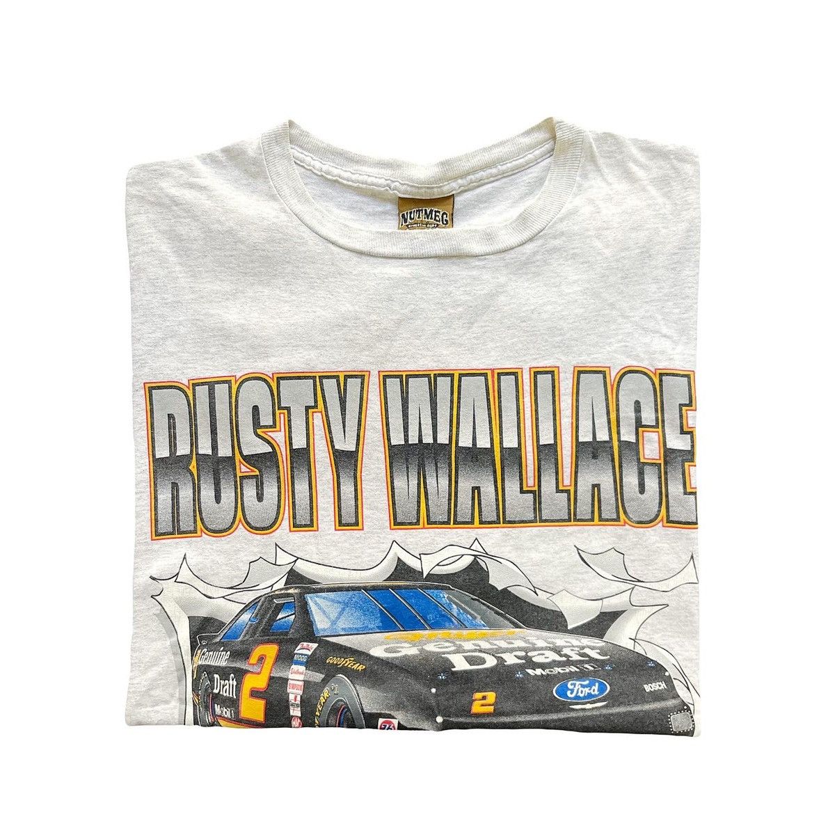 Vintage 90s Nutmeg Rusty Wallace Nascar Tee