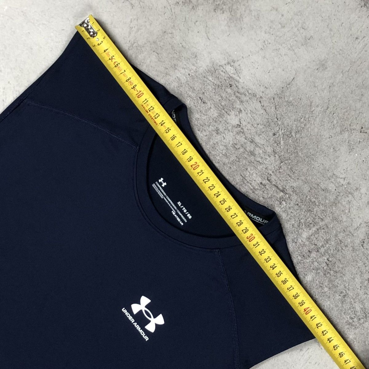 Under Armour Under Armour HeatGear Compression Sleeveless Shirt Navy Blue Size US XL / EU 56 / 4 - 12 Thumbnail