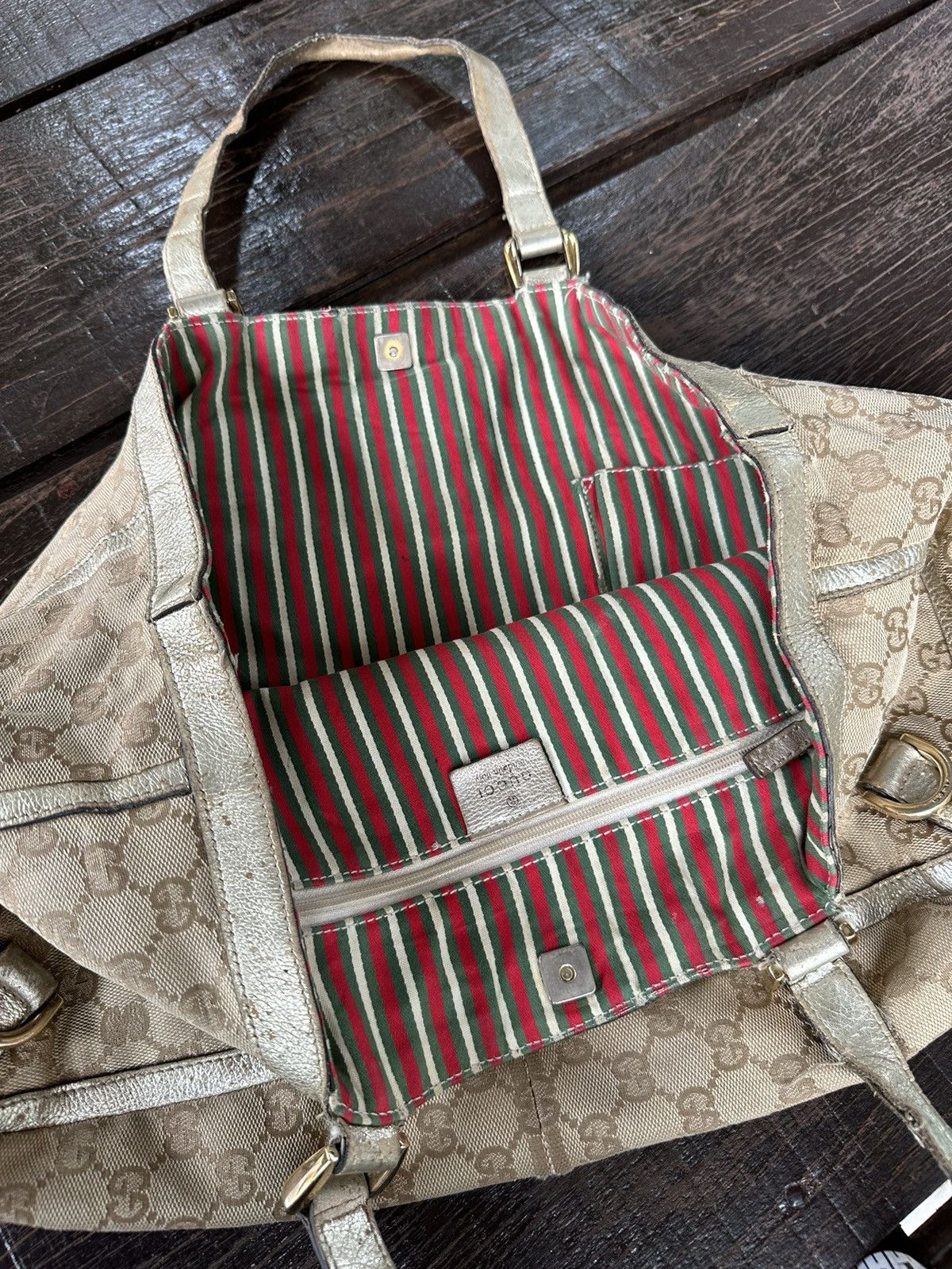Gucci Vintage gucci hand tote bag Size ONE SIZE - 14 Thumbnail