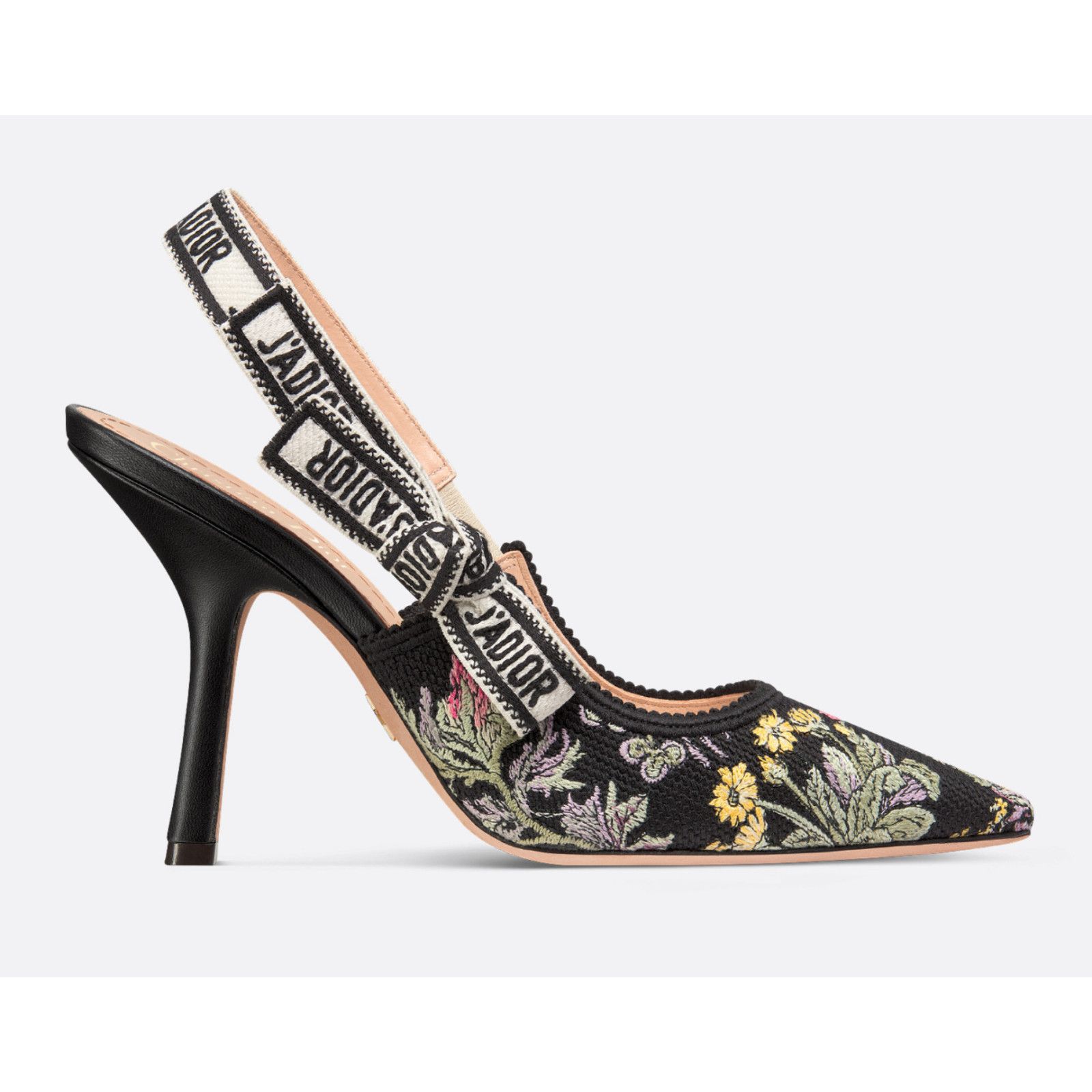 Dior Dior J'adior Millefiori Floral Ribbon Logo Slingback Pump Size US 7 / IT 37 - 3 Thumbnail
