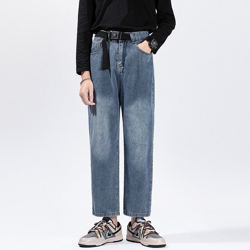 Japanese Brand Retro loose straight leg wide leg jeans Size US 32 / EU 48 - 6 Thumbnail