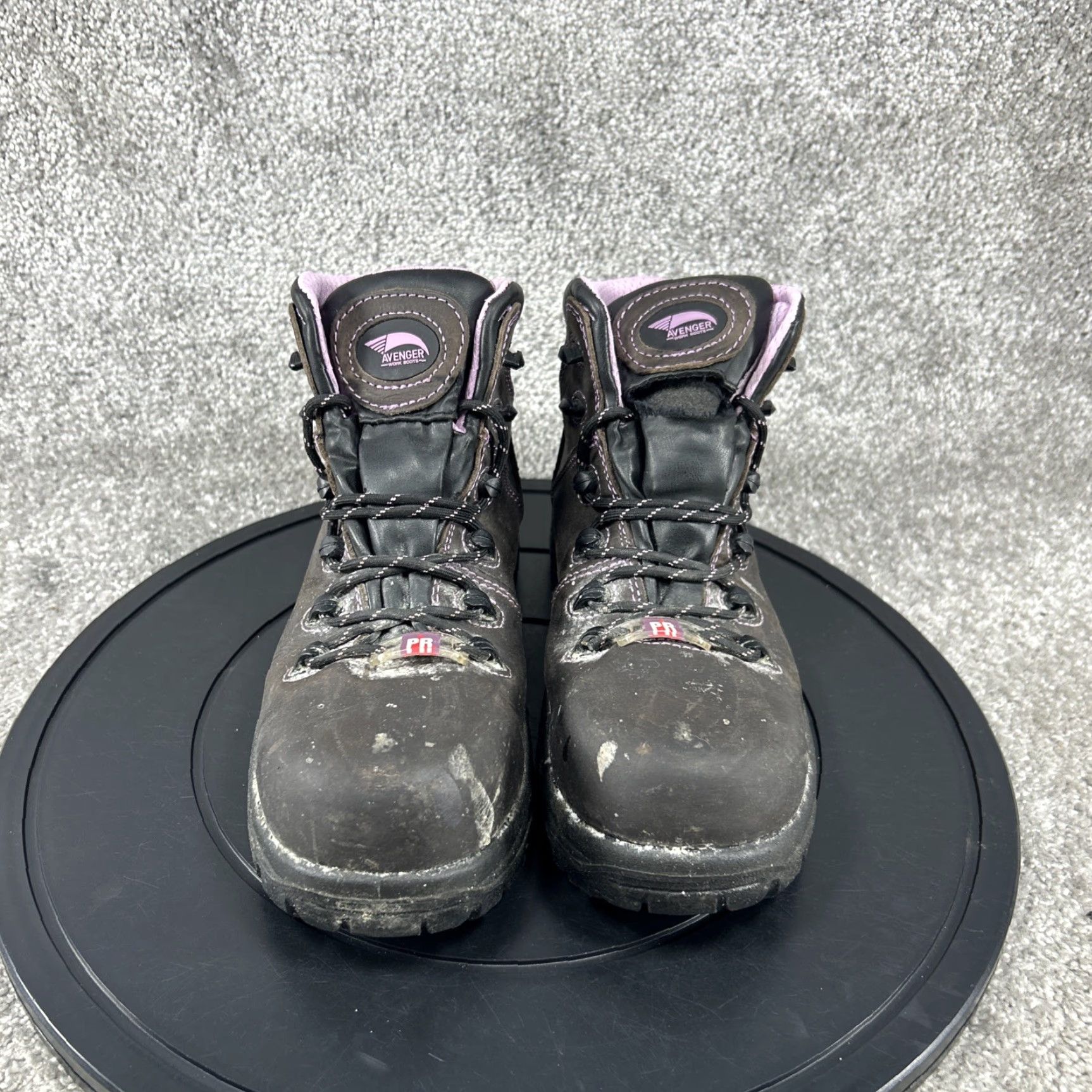 Vintage VINTAGE Avenger Men's Leather Combat Boots Size 7D Brown Slip-Resistant Steel Toe Work Shoes Size US 7 / IT 37 - 2 Thumbnail