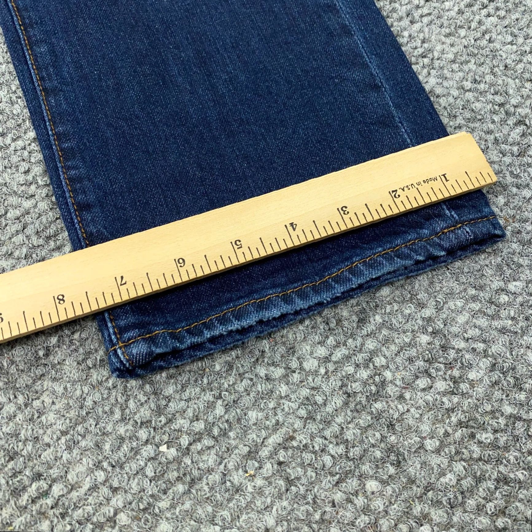 Vintage MICHAEL STRAHAN Jeans Mens Blue 32x32 Straight Fit Stretch Denim 5-Pocket Medium Wash Size US 33 - 5 Thumbnail