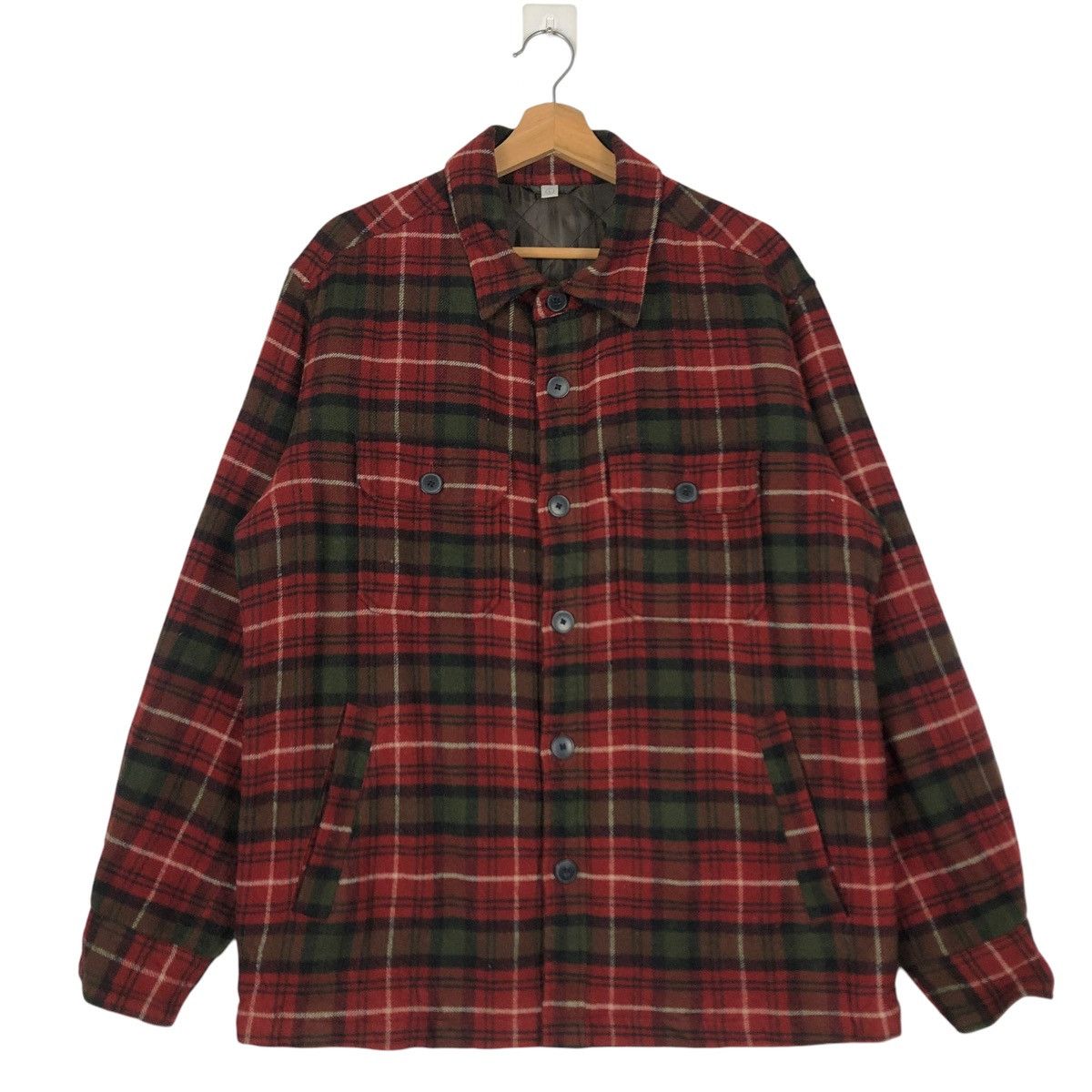 Flannel 🔥VINTAGE FLANNEL JACKET UNIQLO ISSEY MIYAKE TARTAN Size US L / EU 52-54 / 3 - 1 Thumbnail