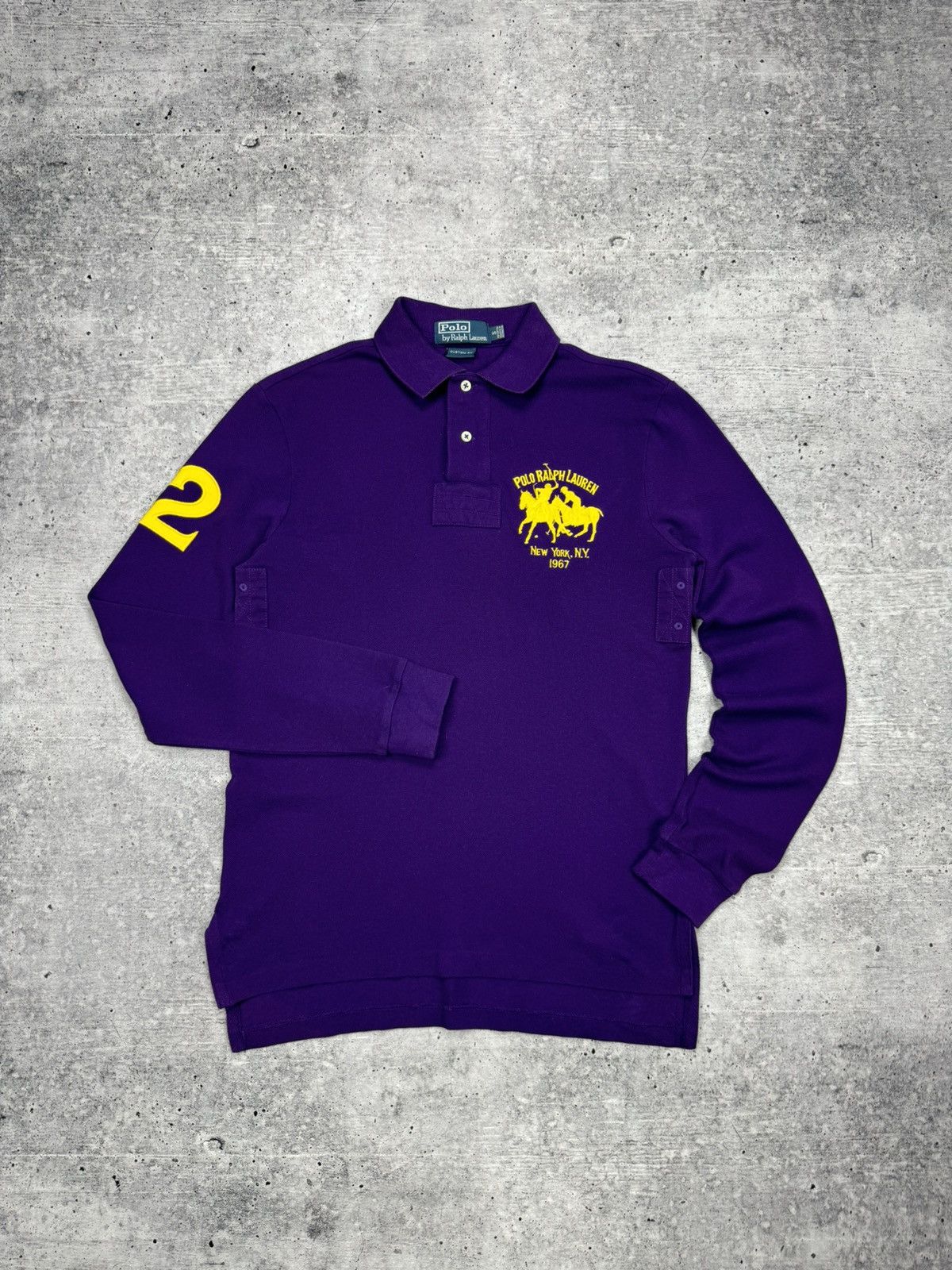 Designer × Polo Ralph Lauren × Vintage Vintage Polo Ralph Lauren Big Logo Y2K Polo Longsleeve Shirt Size US S / EU 44-46 / 1 - 1 Thumbnail