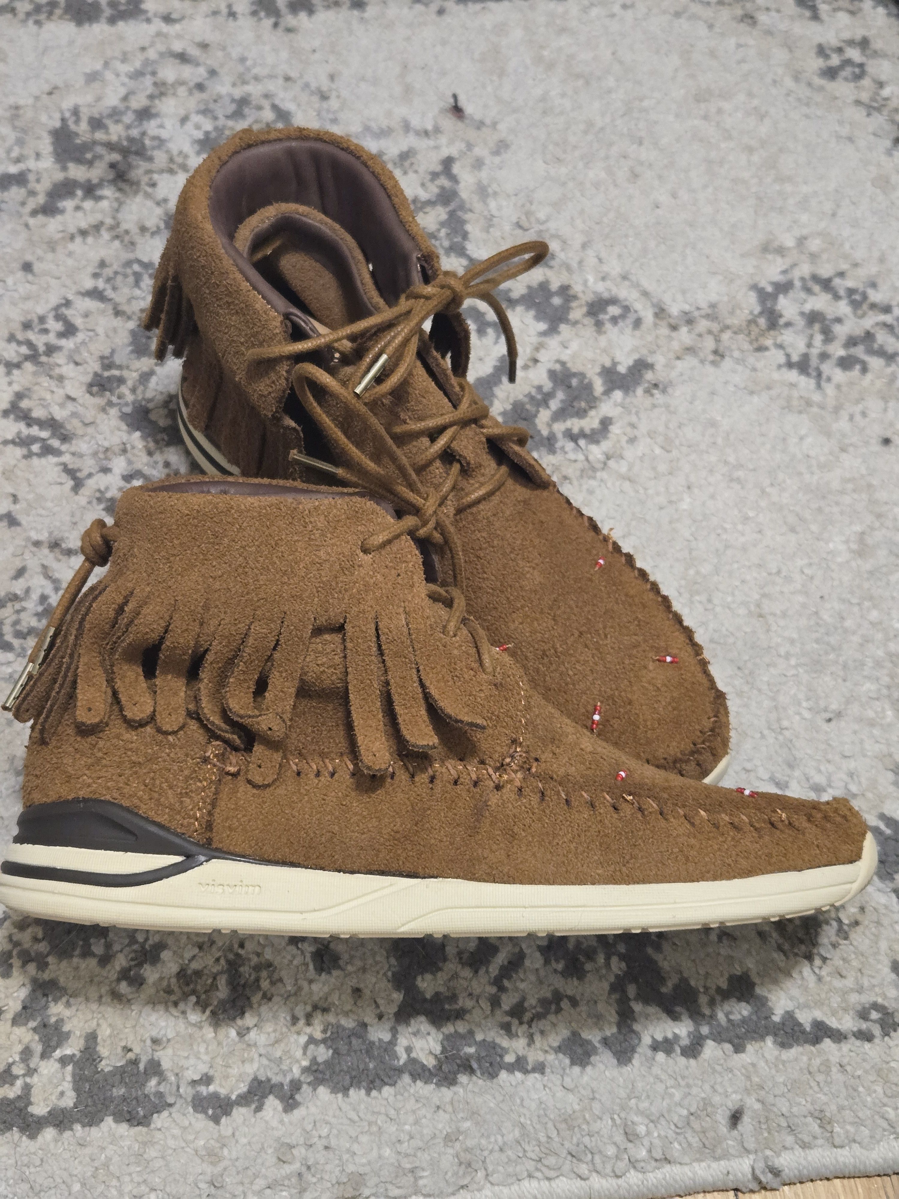 Visvim Prime Runner FBT Shaman Folk Moc Toe Sneakers Shoes Brown Suede Men\'s 9.5 Visvim Men main image 2