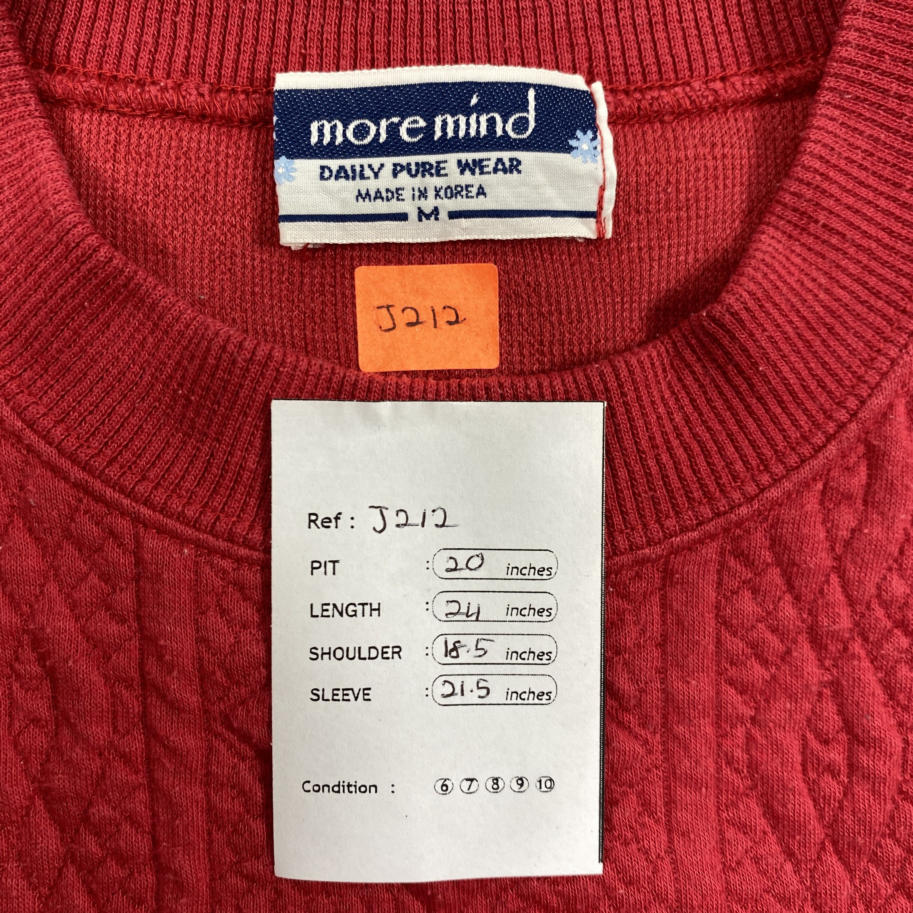 Japanese Brand Vintage Japanese Brand Red Sweatshirt Embroidery - J212 Size US M / EU 48-50 / 2 - 4 Thumbnail