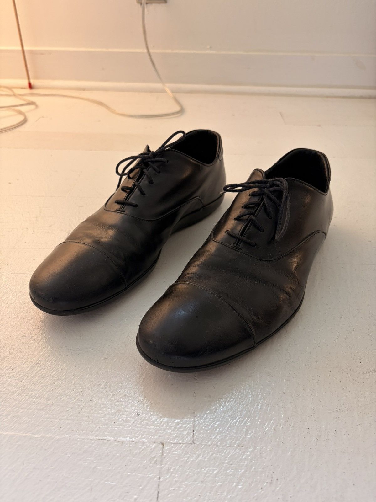 Prada Toblach Oxford Sneaker Black 8 UK 9 US