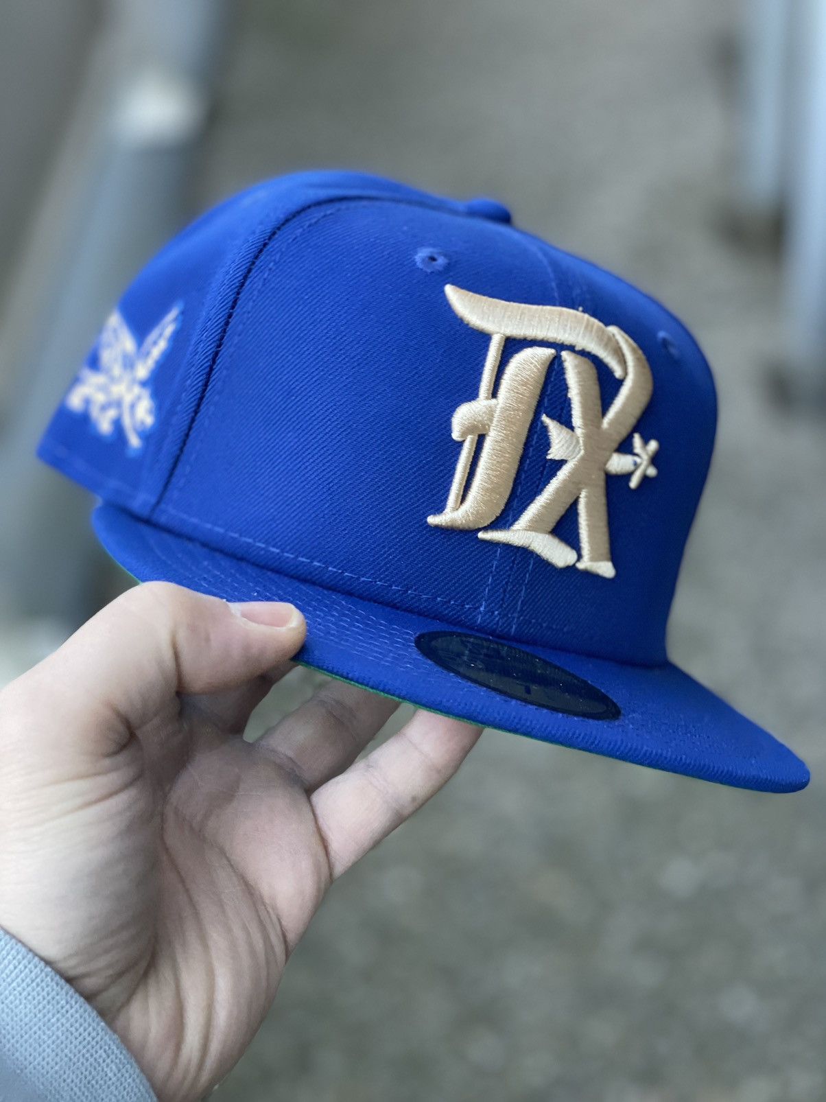 image of New Era 59Fifty Texas Rangers Size 7 1/8 in Bleu, Men's