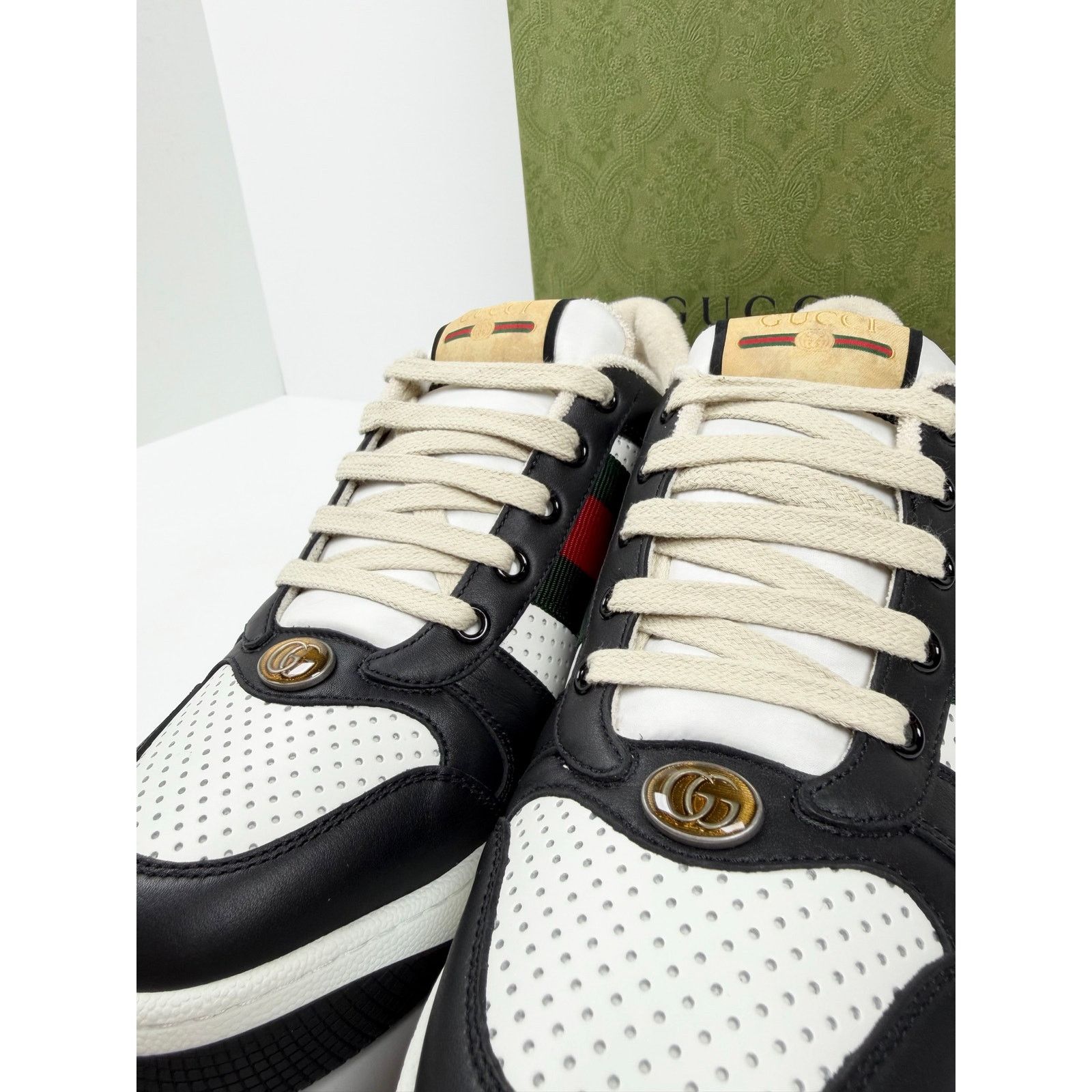 Gucci Size 8.5US - Gucci Screener Black White NEW Size US 8.5 / EU 41-42 - 4 Thumbnail