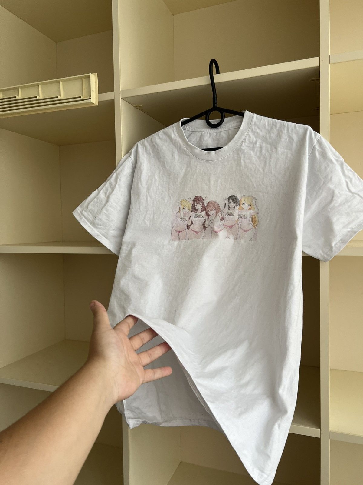 Anime Anime Girls Graphic T-Shirt White Japanese Manga Waifu Tee Size US M / EU 48-50 / 2 - 8 Thumbnail