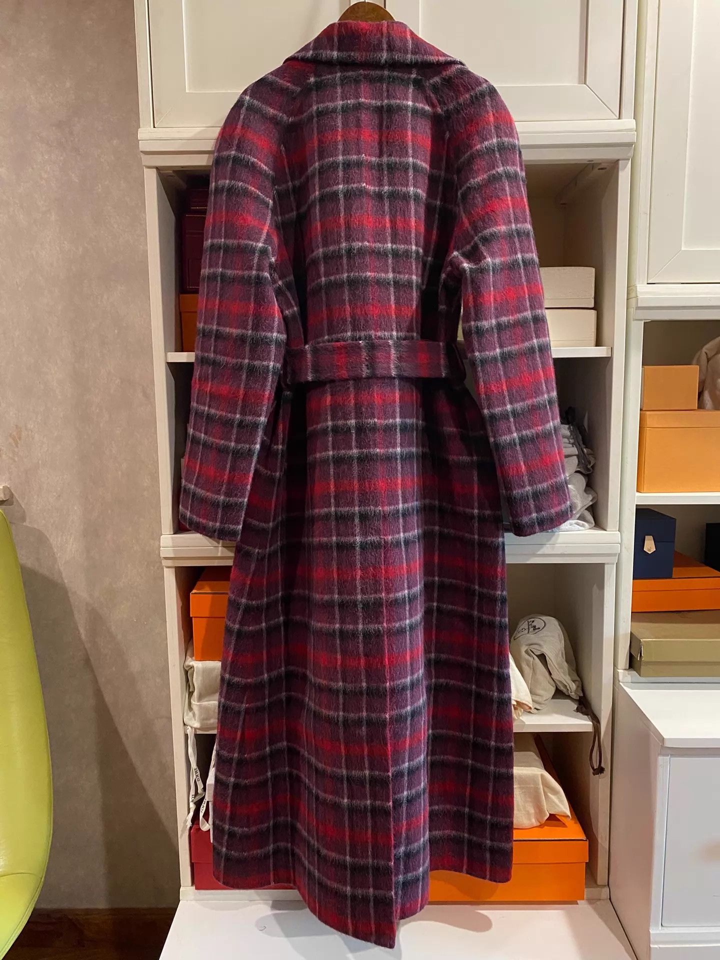 Dior Dior Runway Camel Hair & Wool Check Coat 38 Size S / US 4 / IT 40 - 2 Thumbnail