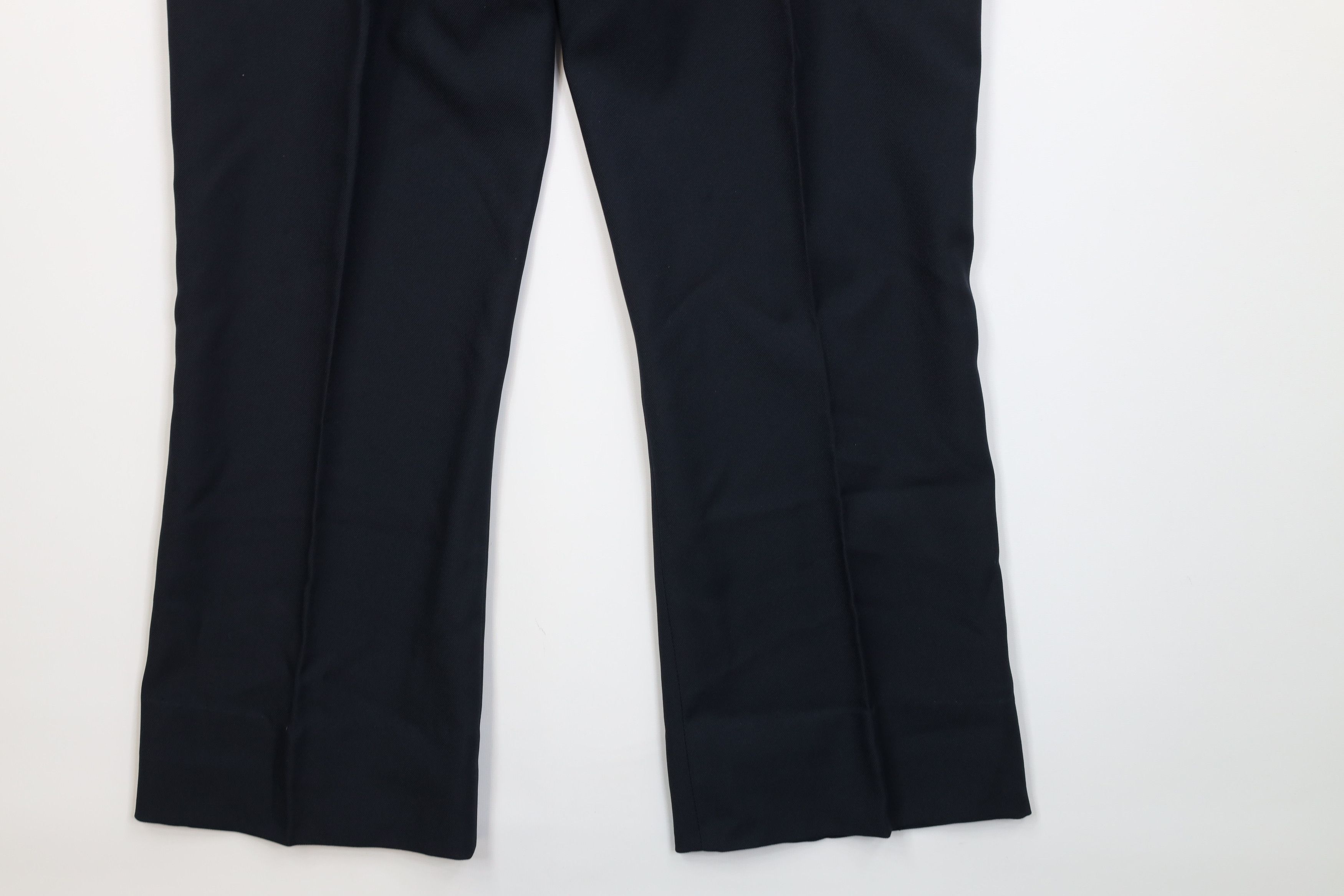 Vintage Vintage 70s Streetwear Flared Wide Leg Chino Pants Blue USA Size US 32 / EU 48 - 13 Thumbnail