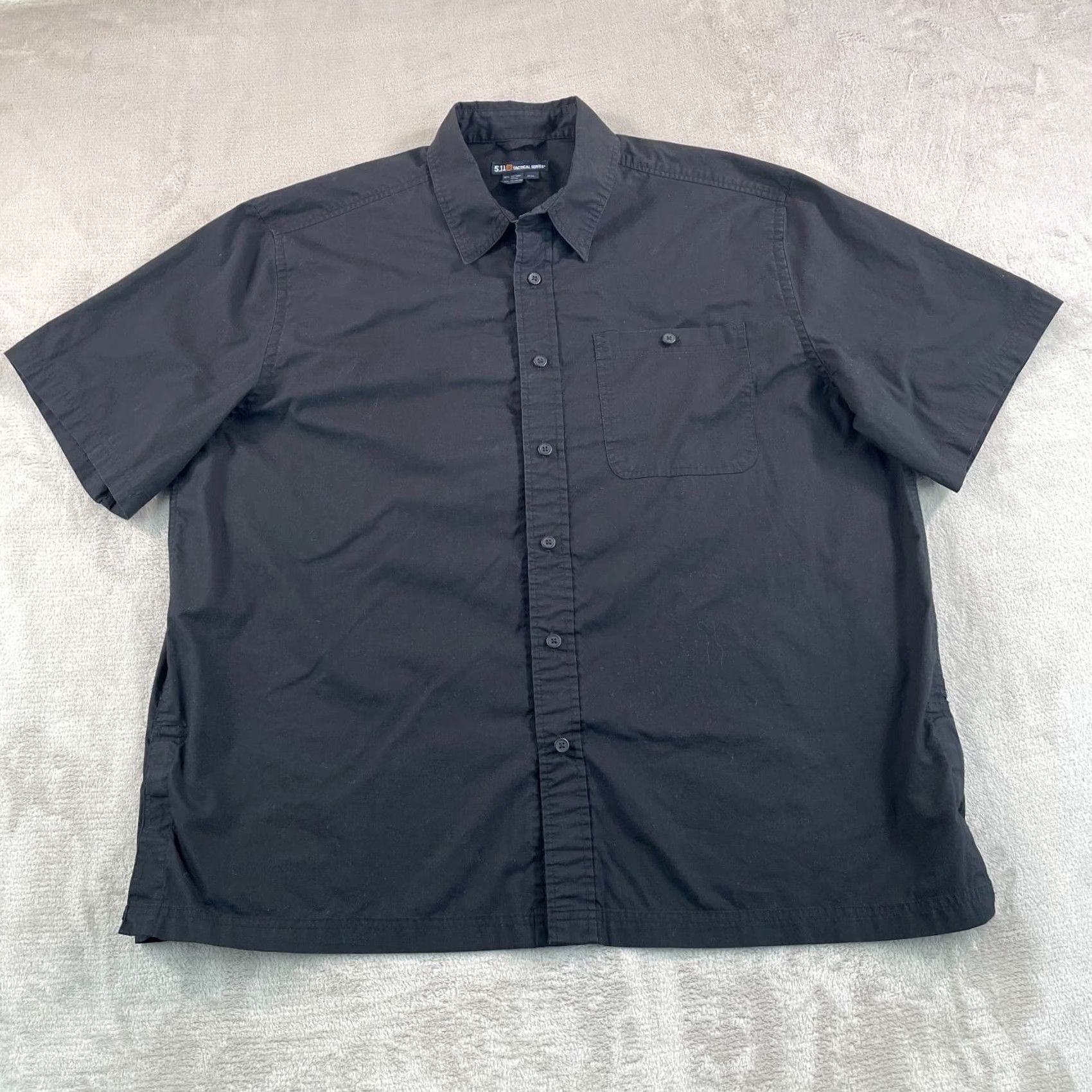 Vintage 5.11 Tactical Series Covert Shirt Men 2XL Black RAPIDraw Snap Front Short Sleeve Shirt Size US XXL / EU 58 / 5 - 3 Thumbnail