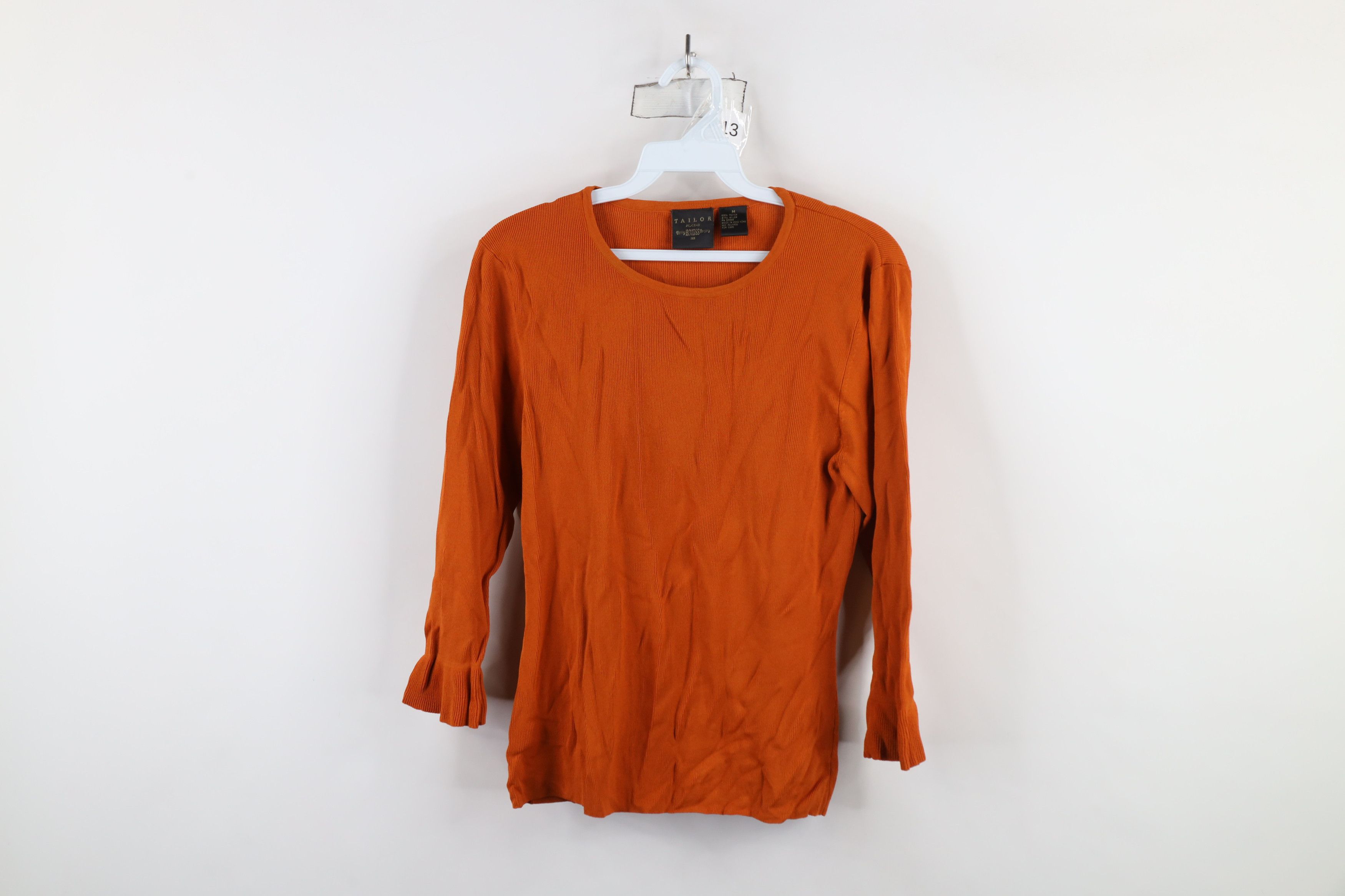 Vintage Vintage 90s Y2K Babydoll Fairy Flared Cuff Ribbed Knit Shirt Size M / US 6-8 / IT 42-44 - 1 Thumbnail