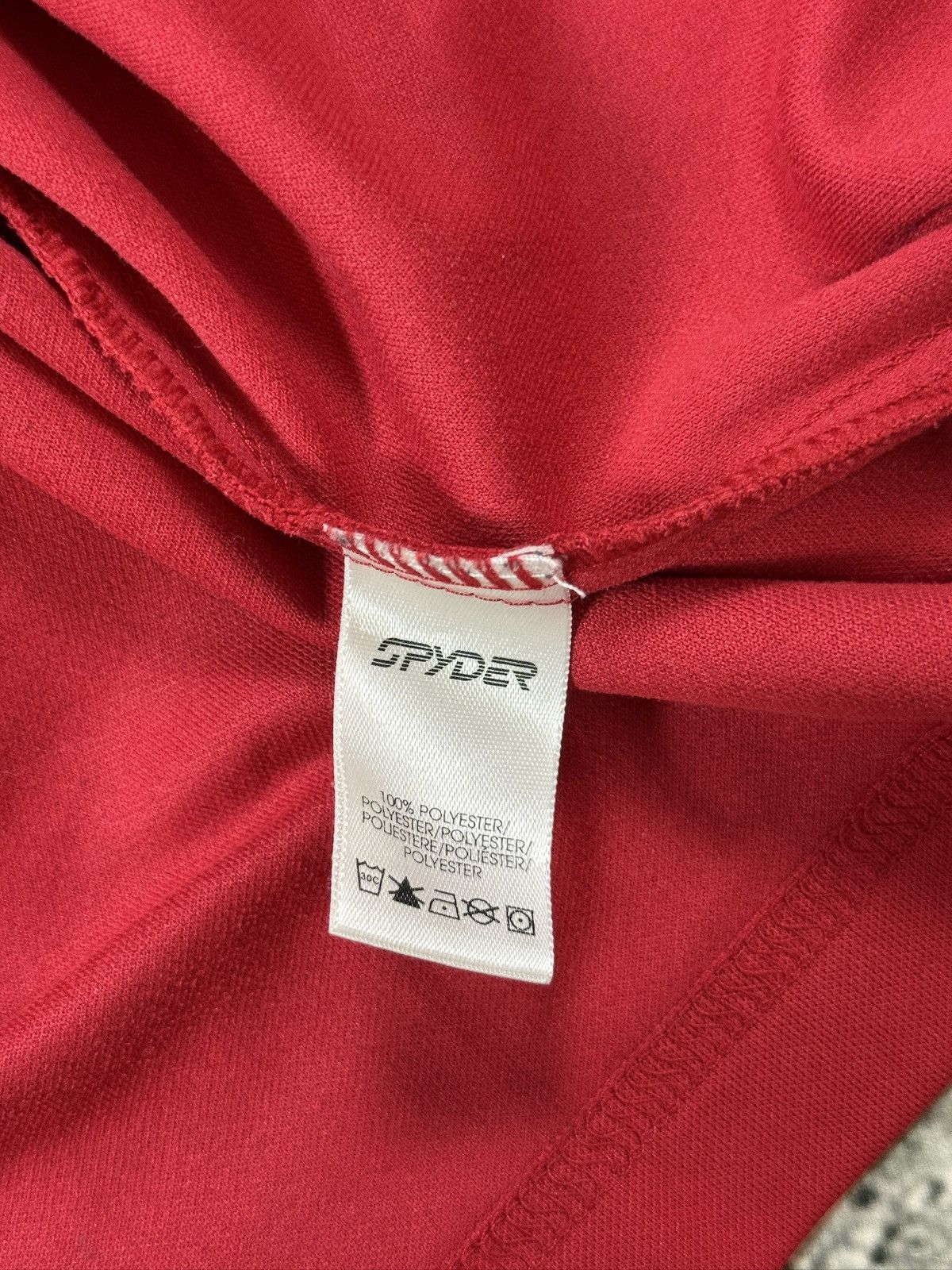 Spyder Spyder long sleeve red half zip sweatshirt motocross running Size US XL / EU 56 / 4 - 9 Thumbnail