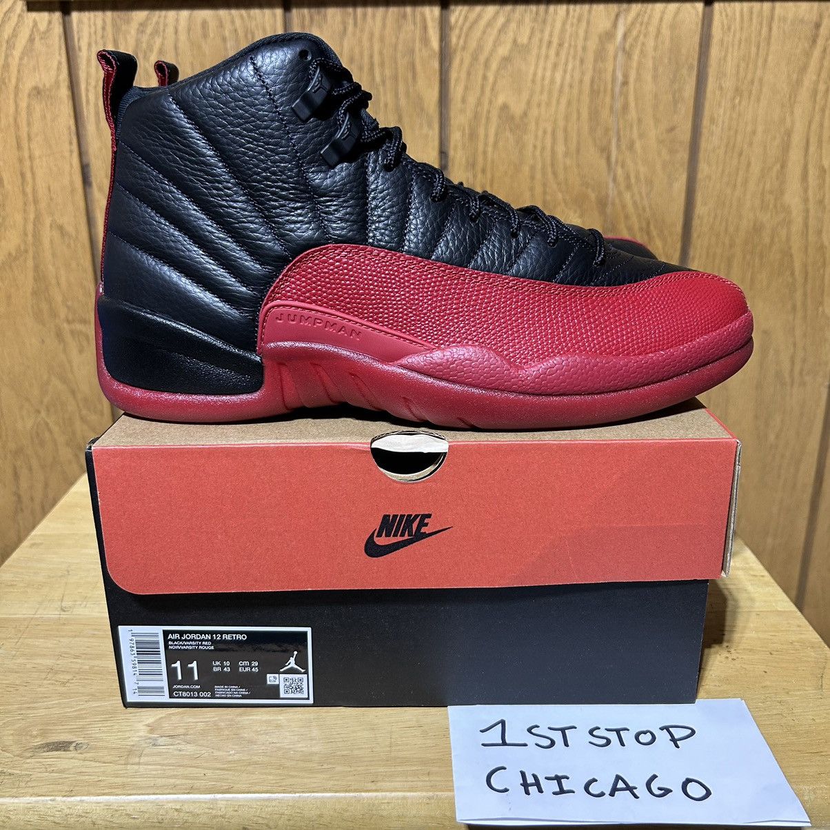 Designer × Jordan Brand × Nike Nike Air Jordan 12 Retro Flu Game 2025 Men’s 11 NEW Size US 11 / EU 44 - 1 Thumbnail