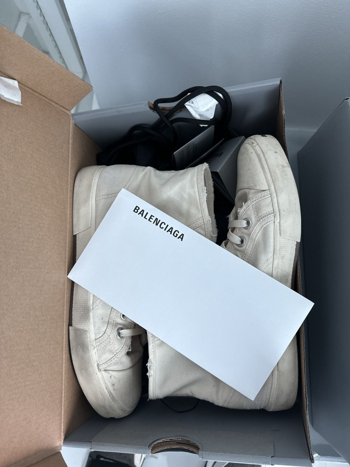Balenciaga Balenciaga Paris high top white Size US 8.5 / EU 41-42 - 5 Thumbnail