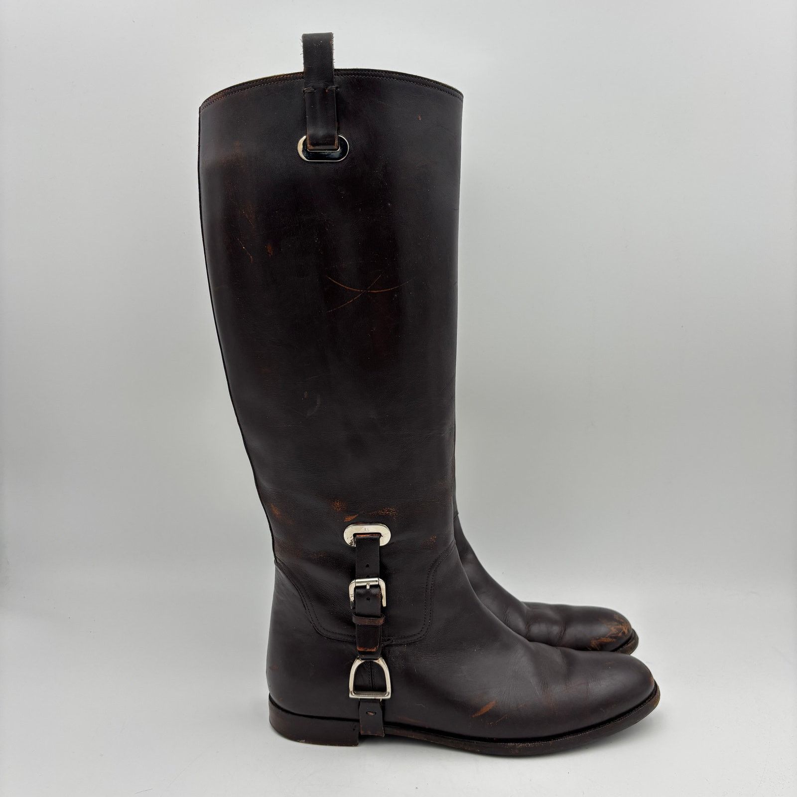 Ralph Lauren Purple Label Ralph Lauren Collection Purple Label Brown Leather Boots 8B Size US 8 / IT 38 - 3 Thumbnail