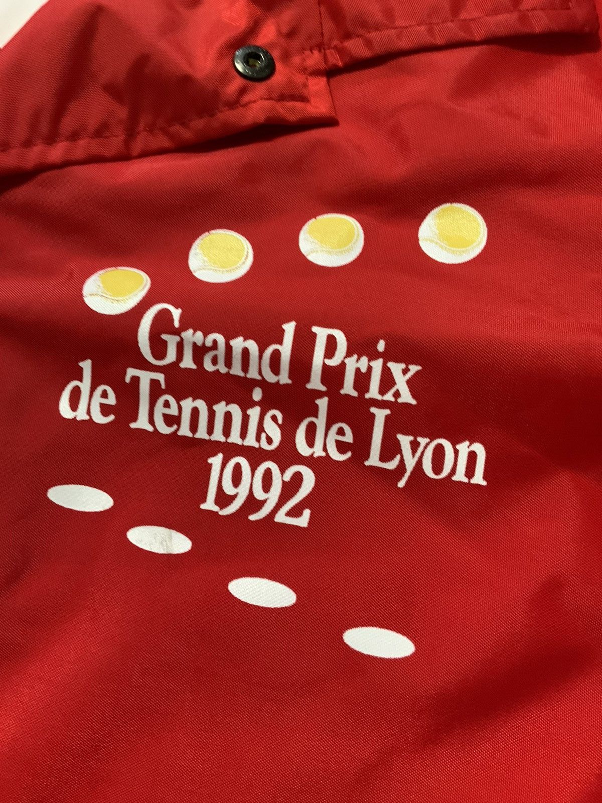 Vintage Vintage 1992 Grand Prix De Tennis De Lyon ATP Open Jacket Size US XL / EU 56 / 4 - 7 Thumbnail