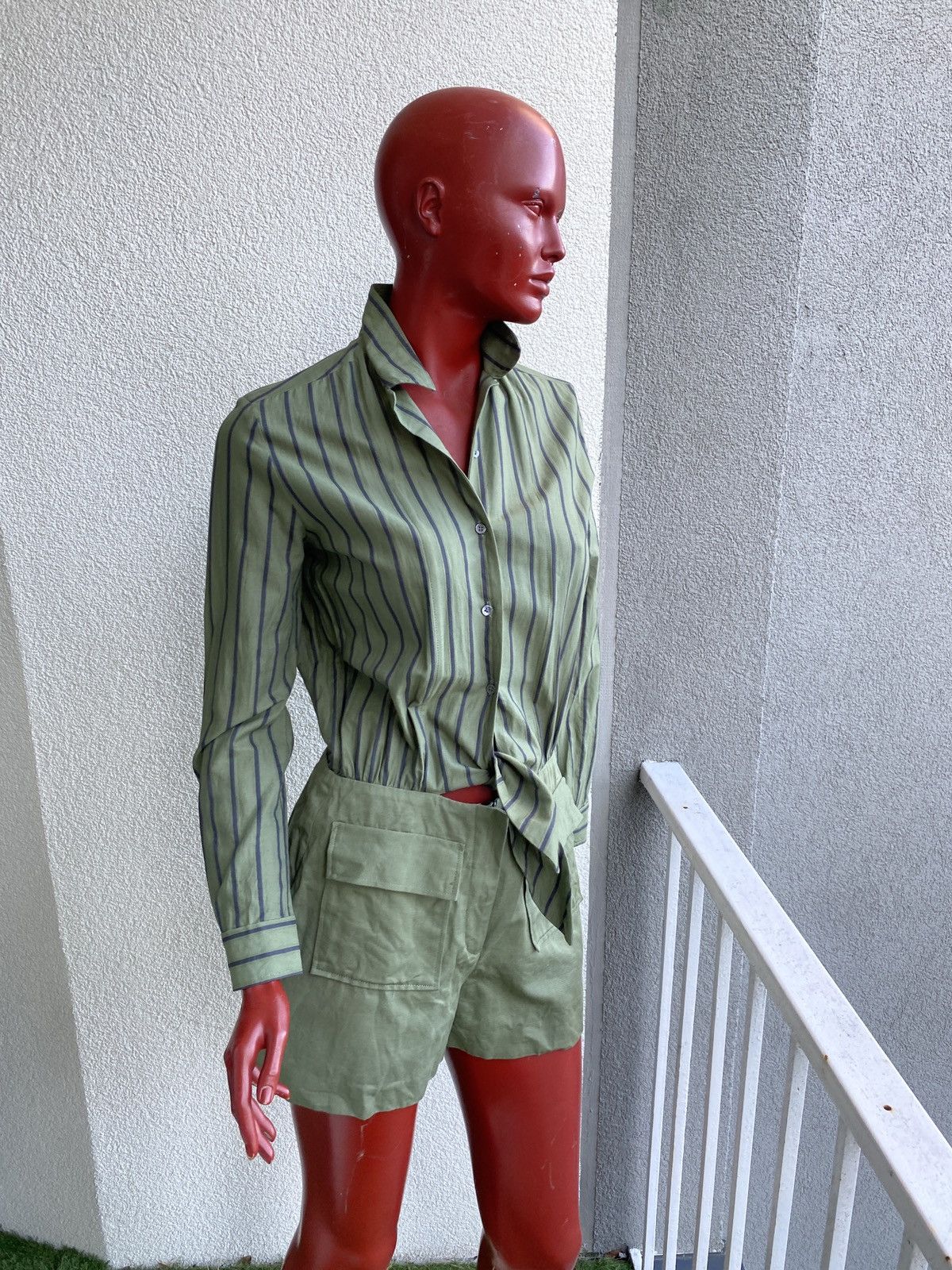 Sandro Panik Playsuit size 2 cotton Sandro Size 26" / US 2 / IT 38 - 3 Thumbnail