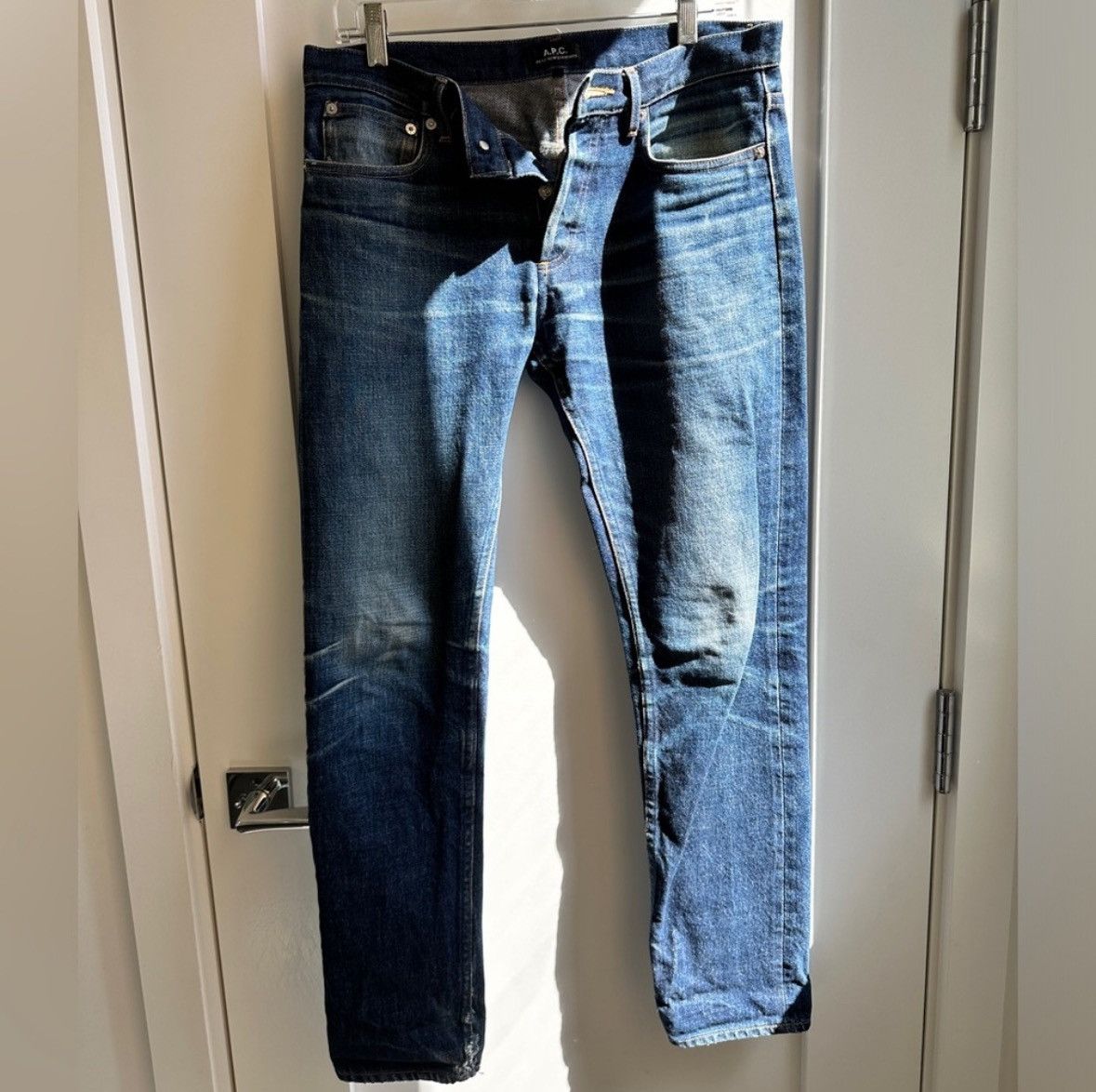A.P.C. Broken in APC selvedge raw denim (30) Size US 30 / EU 46 - 1 Thumbnail