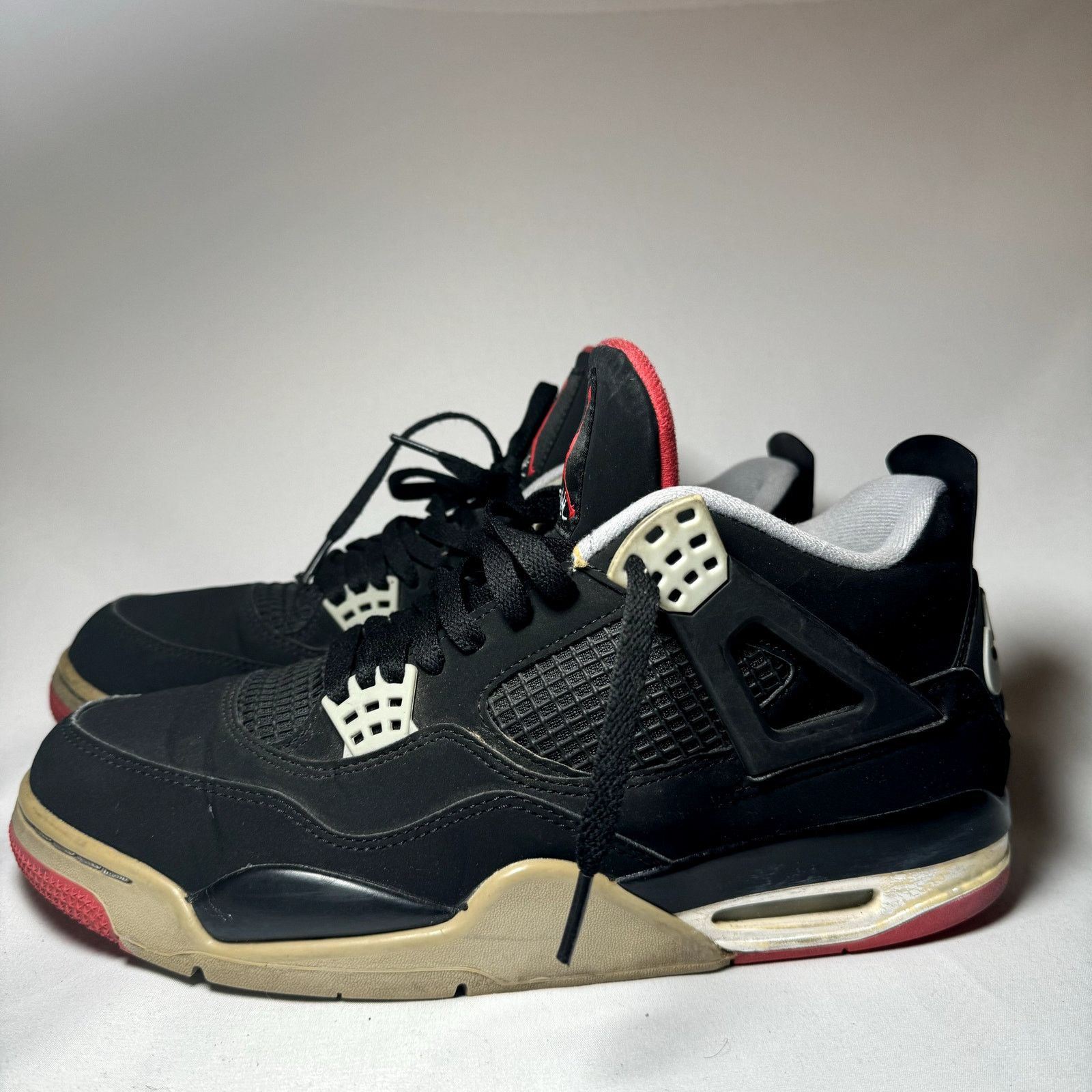 Jordan Brand × Nike Size 12 - Nike Air Jordan 4 Retro OG Bred 2019 Men's Shoes Size US 12 / EU 45 - 8 Thumbnail