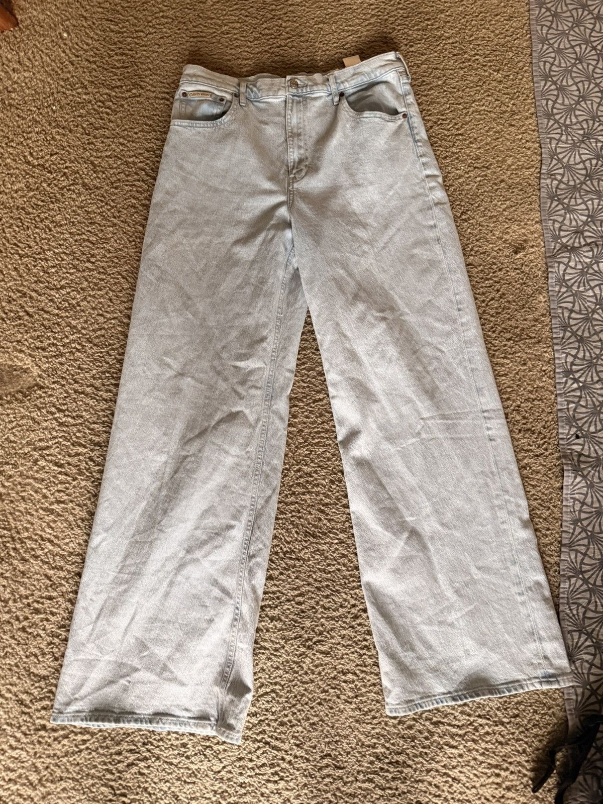 Calvin Klein Calvin Klein Ultra-High Wide Leg Jeans Size US 34 / EU 50 - 1 Thumbnail