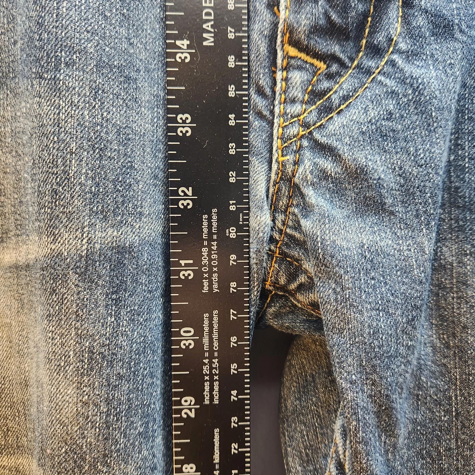 True Religion True Religion Blue Jeans Straight Leg Size 36 Size US 36 / EU 52 - 5 Thumbnail