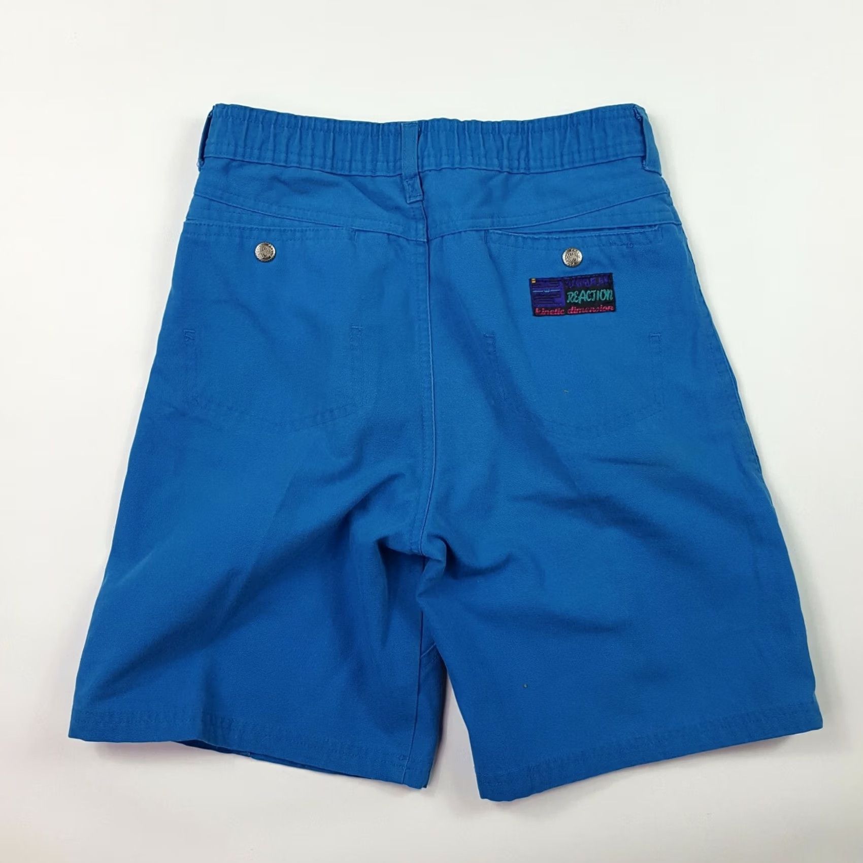 Vintage VINTAGE Peter B Blue Pleated Womens Size M 10/12 High Waist Relaxed Retro Outdoor Shorts Size 26" / US 2 / IT 38 - 5 Thumbnail