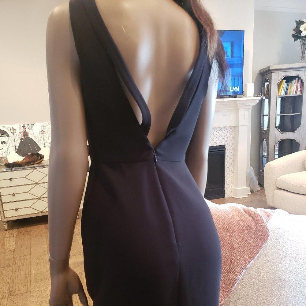 Calvin Klein Calvin Klein Cocktail LBD V-neck with straps Size XS / US 0-2 / IT 36-38 - 6 Thumbnail