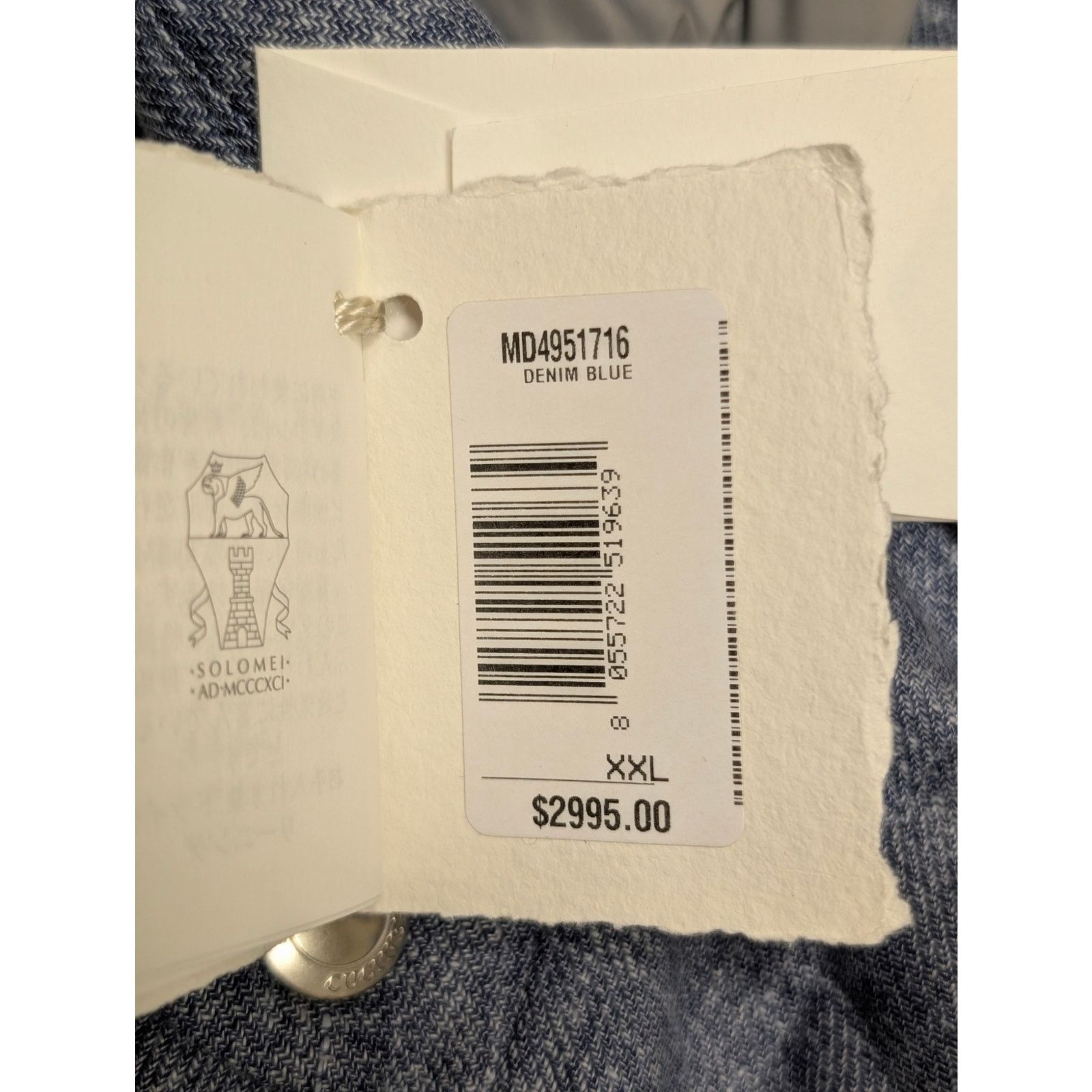 Brunello Cucinelli NWT Brunello Cucinelli Blue Linen Wool Silk Hooded Vest XXL Size US XXL / EU 58 / 5 - 7 Thumbnail