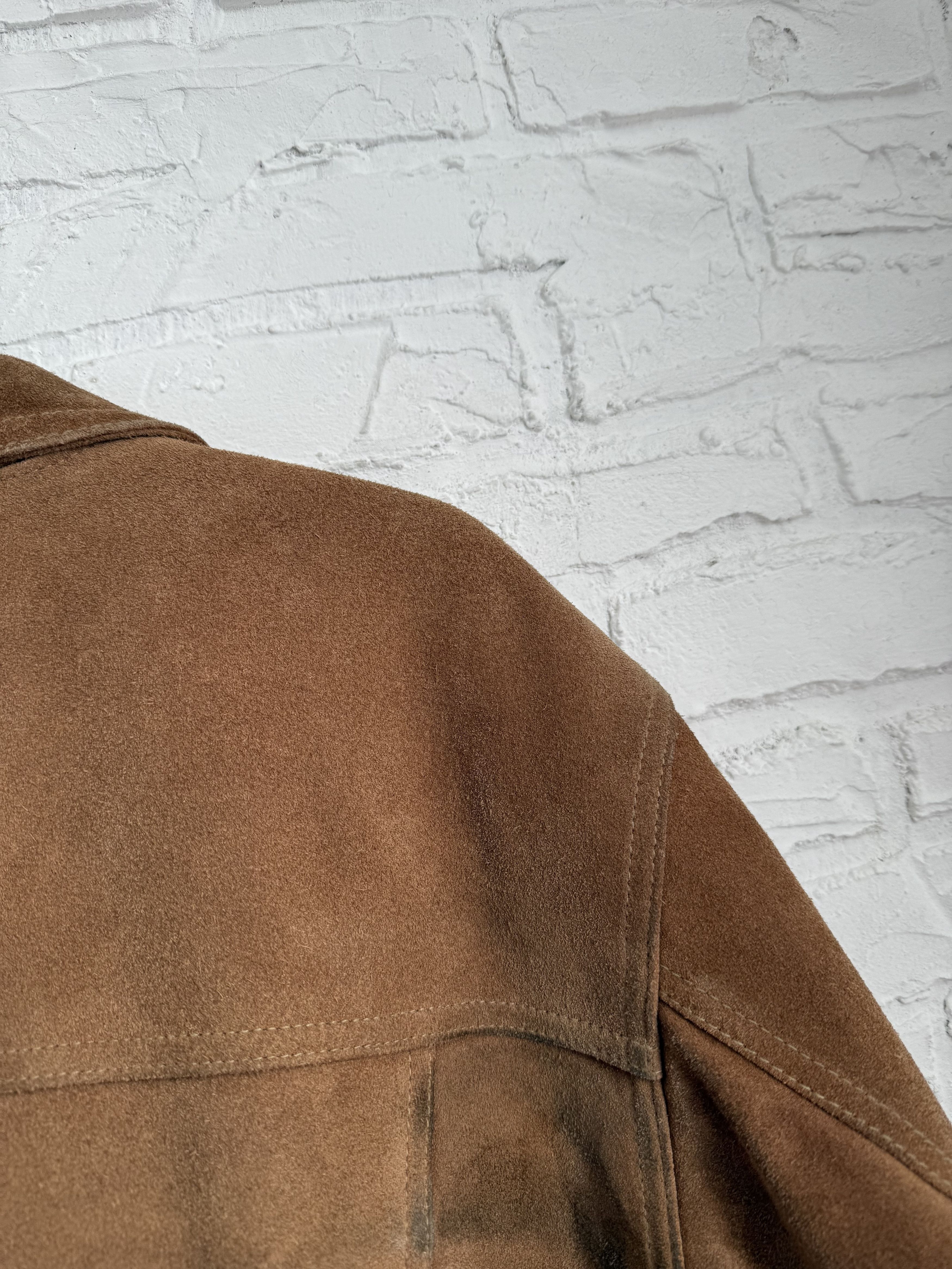 Diesel Vintage 2000s DIESEL work suede leather jacket Size US M / EU 48-50 / 2 - 12 Thumbnail