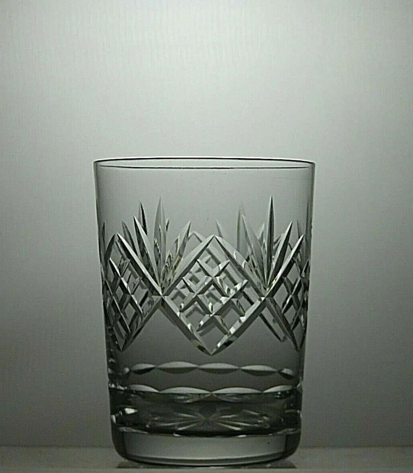 Tudor Tudor Crystal Cut Whisky Set Of 3 Tumblers/Glasses 4 1/8" Size ONE SIZE - 3 Thumbnail