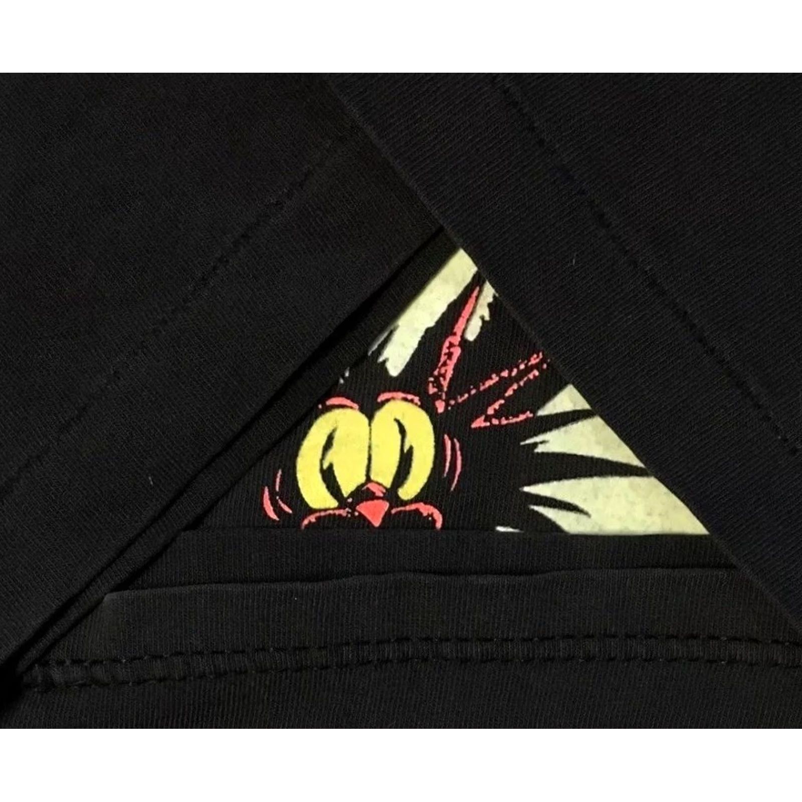 Vintage VINTAGE Screech Cat Faded Distress Halloween Shirt S Funny Animal Cartoon Grunge Shirt Mens Black 90s``` Size US S / EU 44-46 / 1 - 3 Thumbnail