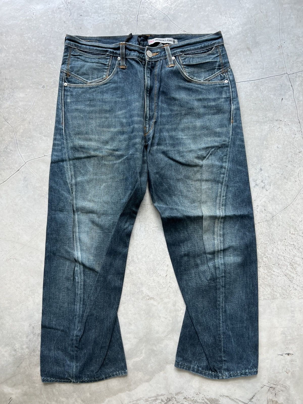 Levi's Levis Engineered Jeans Buckleback Tag W36 Actual 37x27 Size US 36 / EU 52 - 1 Thumbnail