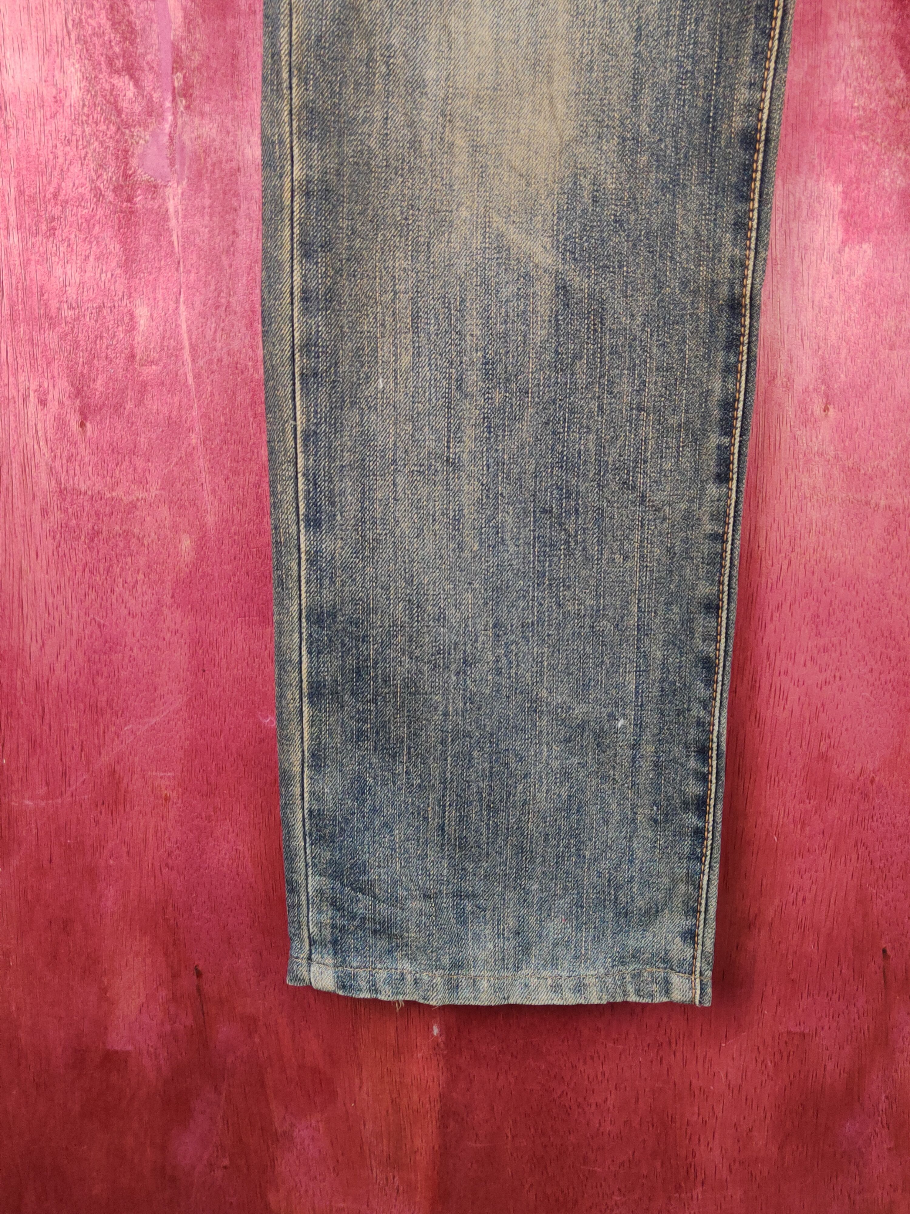 Edwin Edwin Dark Blue Faded Distressed Ripped Jeans #S2239 Size US 31 - 4 Thumbnail