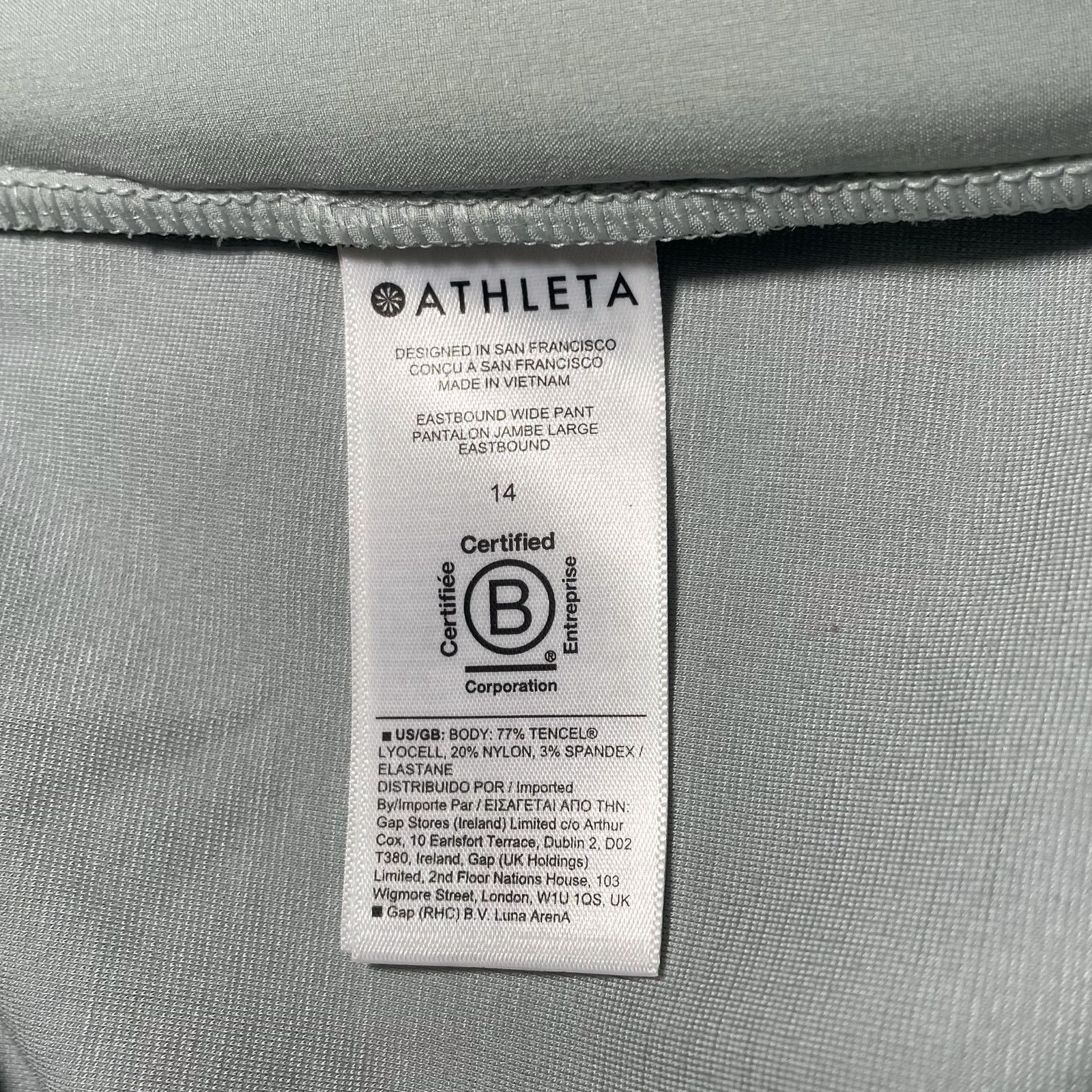 Athleta Athleta Eastbound Wide Leg Pants Tencel Coastal Grey Size 14 Size 36" / US 14 / IT 50 - 5 Thumbnail
