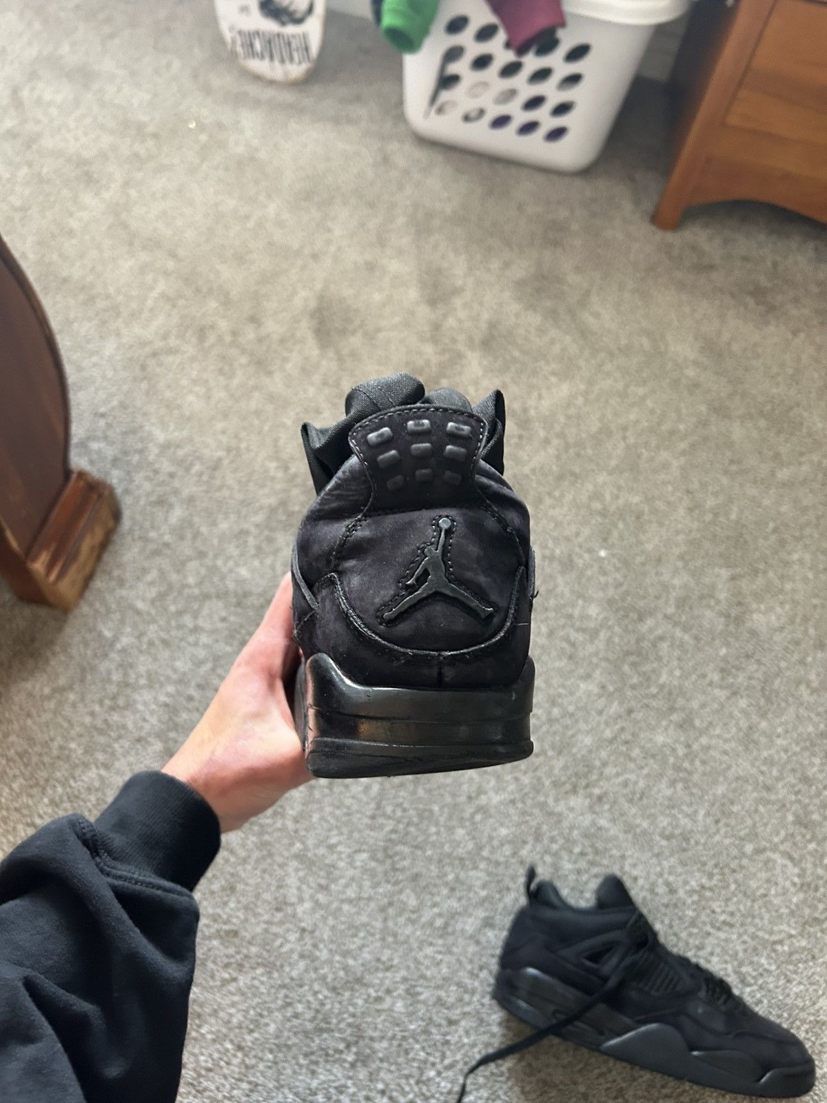 Nike Black cat Jordan 4s OG Size US 9.5 / EU 42-43 - 2 Thumbnail