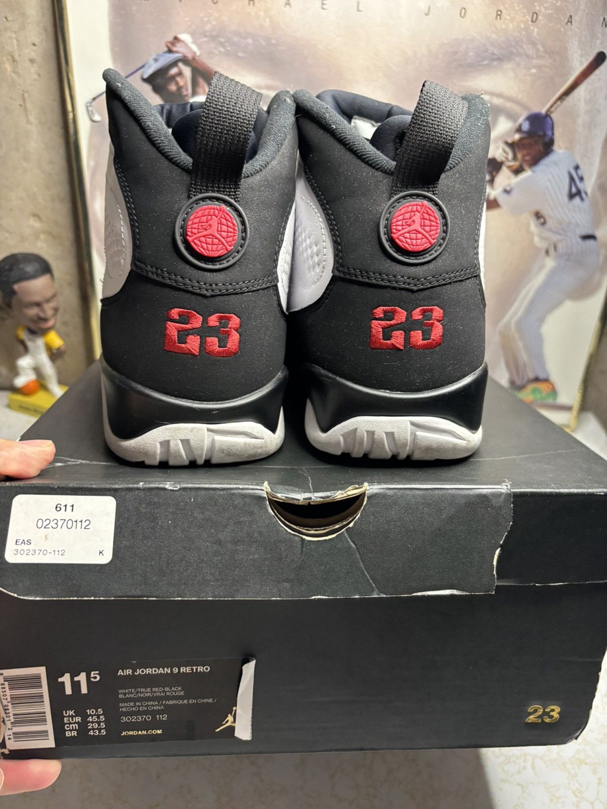 Jordan Brand Air Jordan 9 Retro OG 2016 Space Jam 2016 Size US 11.5 / EU 44-45 - 7 Thumbnail