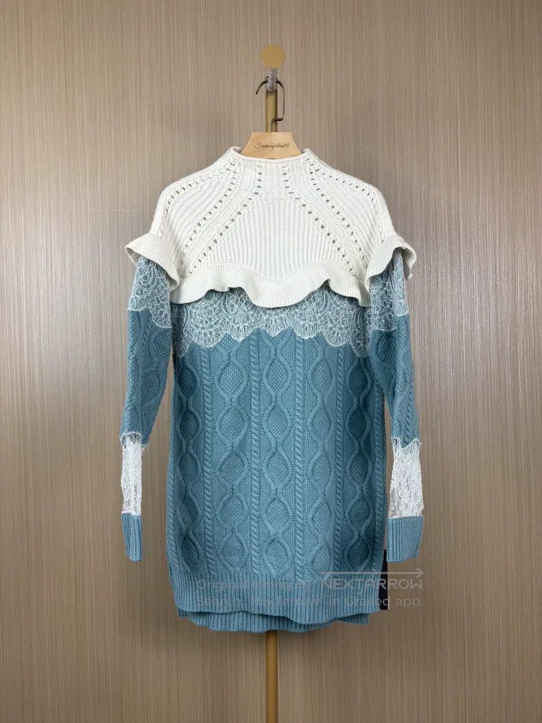 Fendi Fendi Beige Lace-Inset Patchwork Dress Size XXS / US 00 / IT 34 - 1 Thumbnail